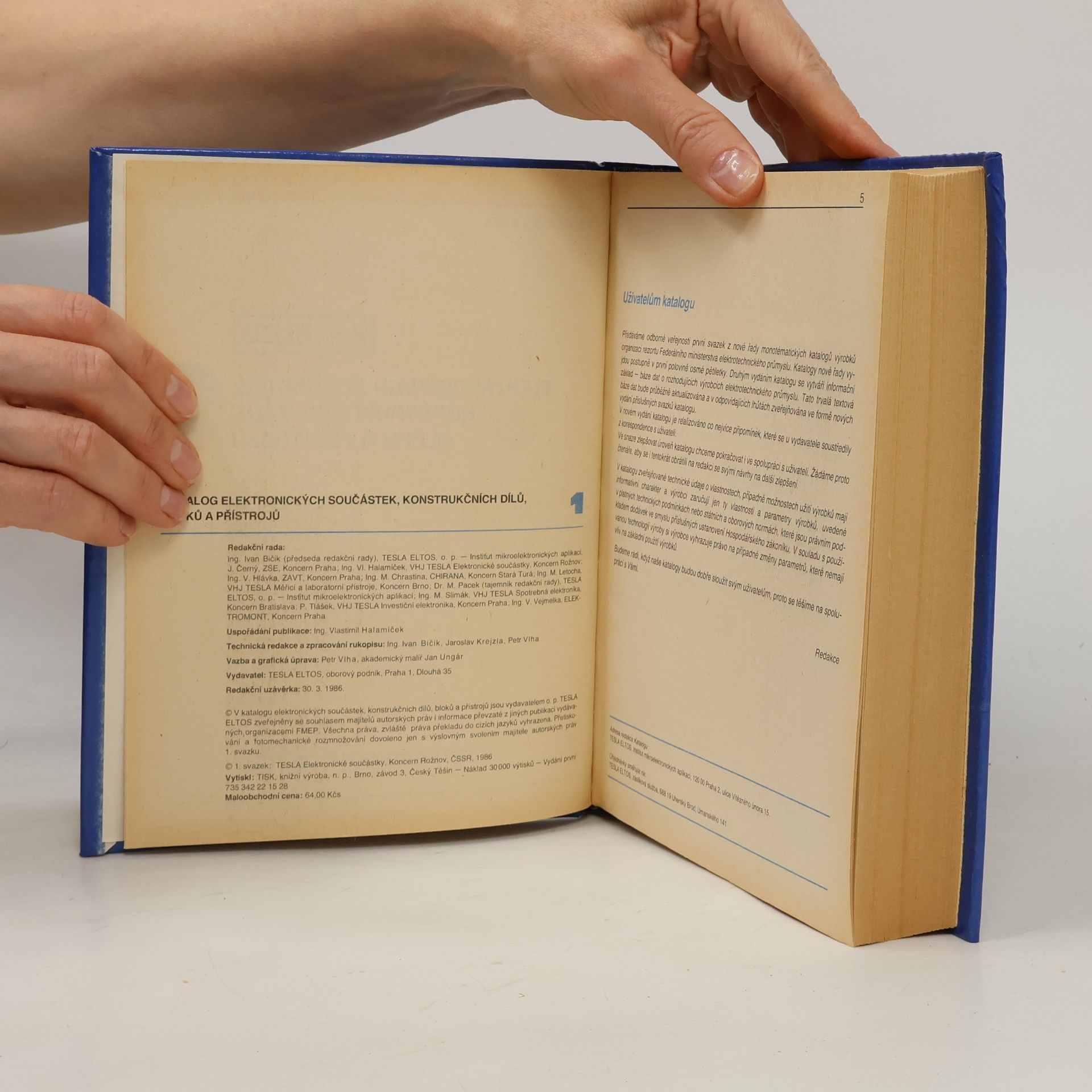 Vlastimil Halamíček Katalog elektronických součástek, konstrukčních dílů, bloků a přístrojů 1.