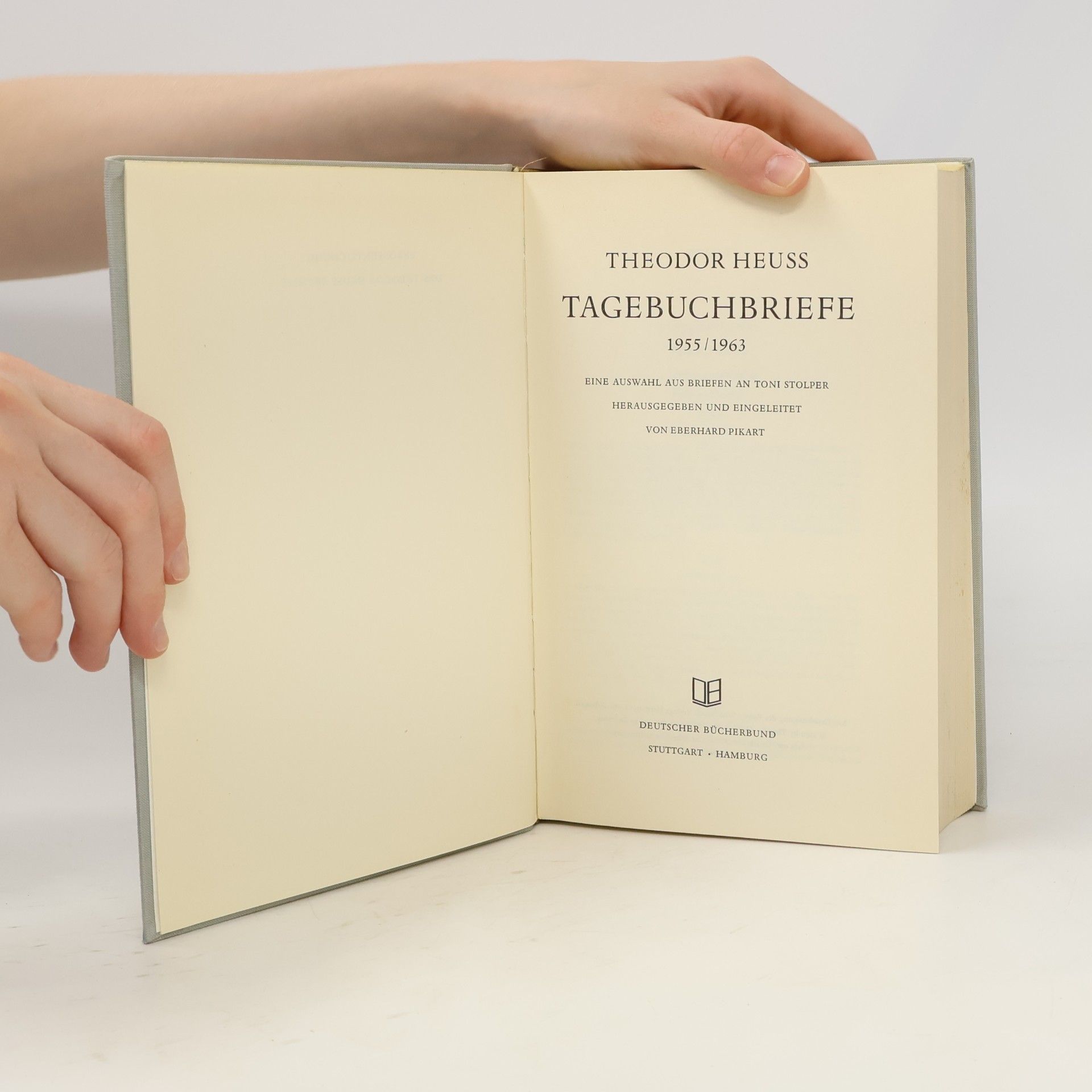Theodor Heuss Tagebuch Briefe 1955/1963