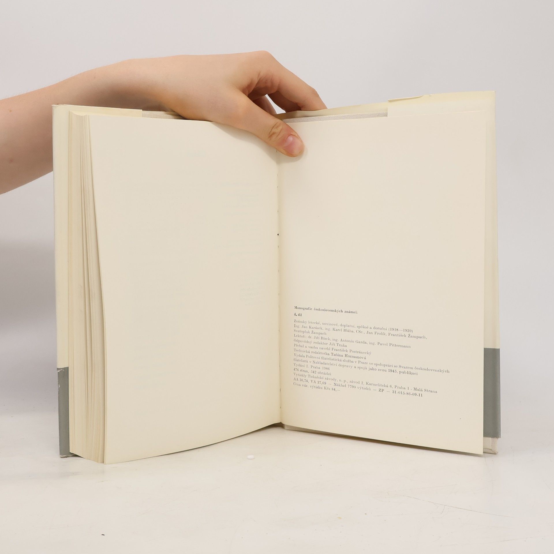 Zdeněk Kvasnička Monografie československých známek 4