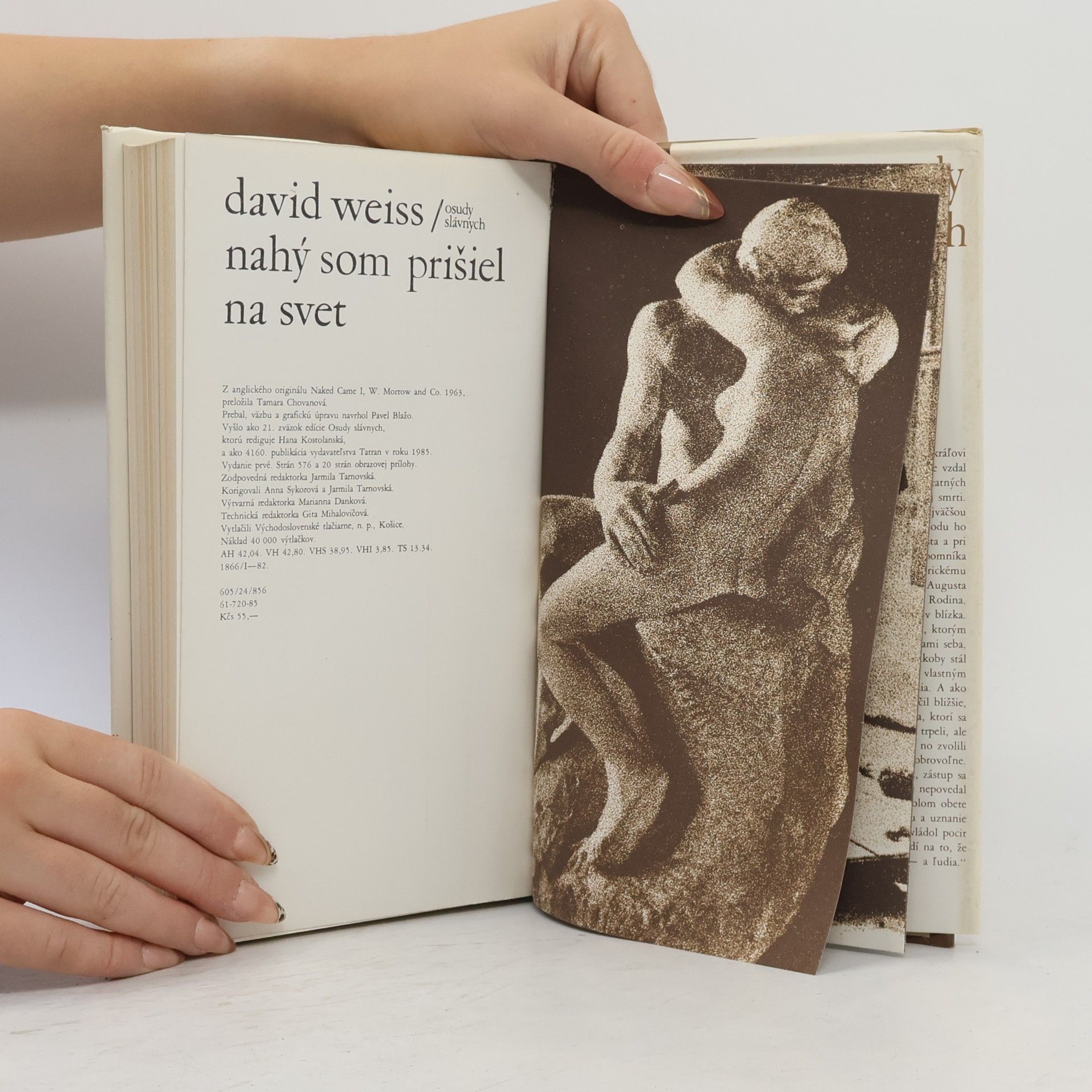 David Weiss Nahý som prišiel na svet