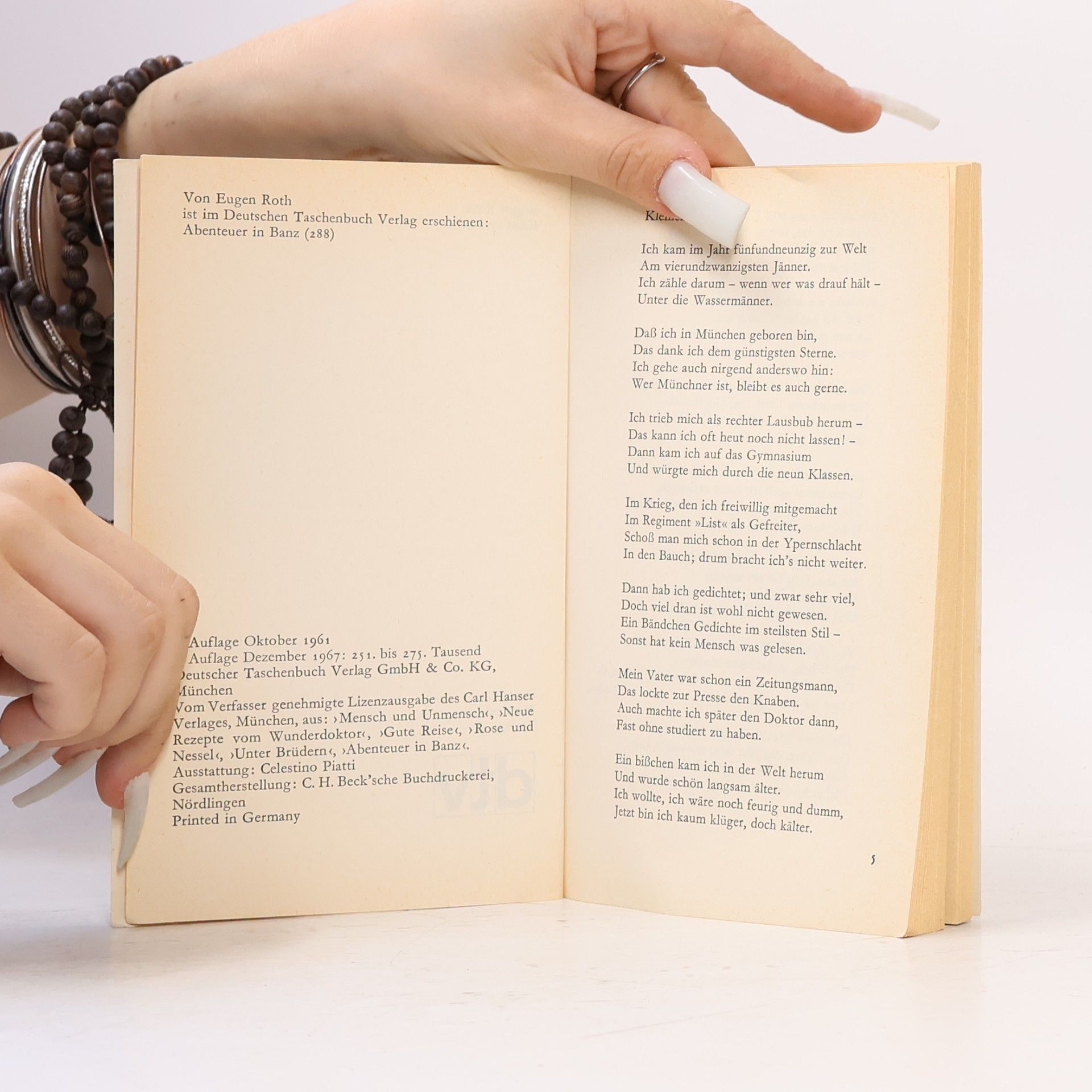 Eugen Roth Ernst und heiter
