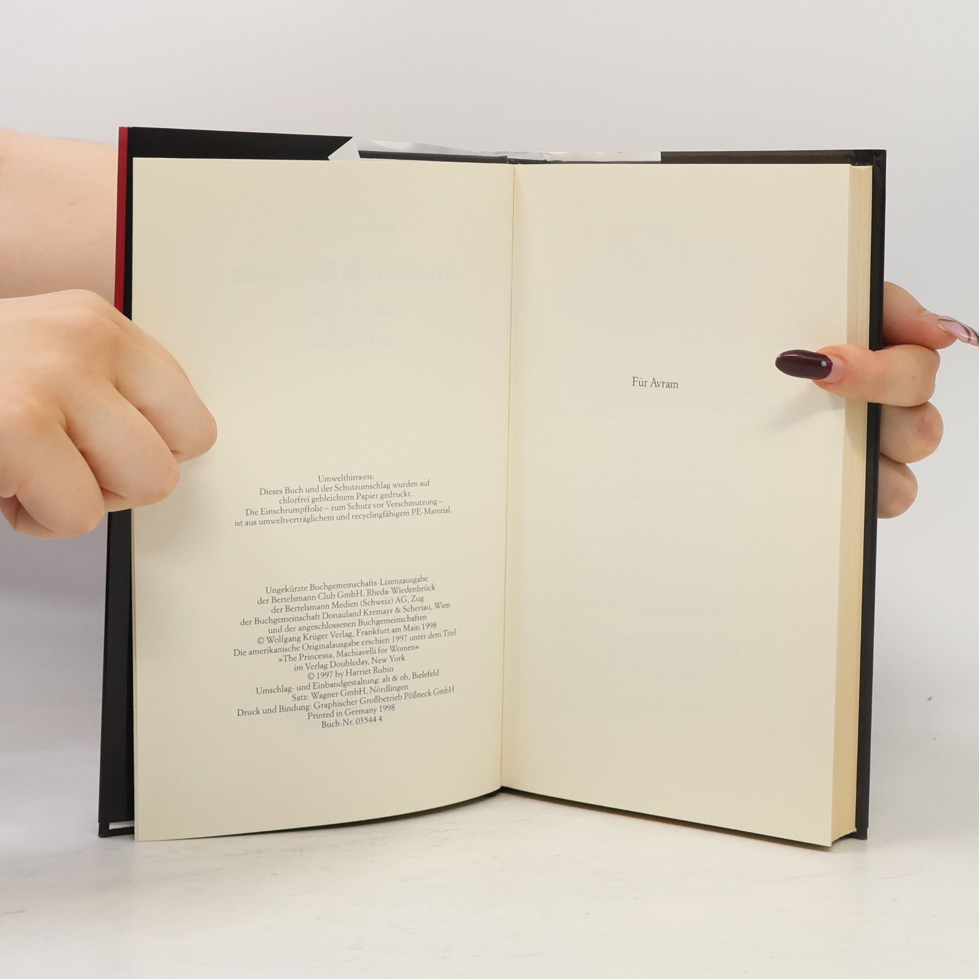 Harriet Rubin Machiavelli für Frauen