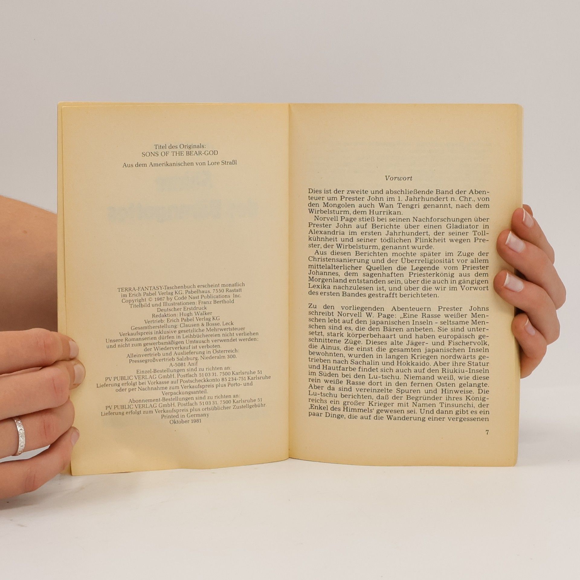 Norvell W. Page Söhne des Bärengottes