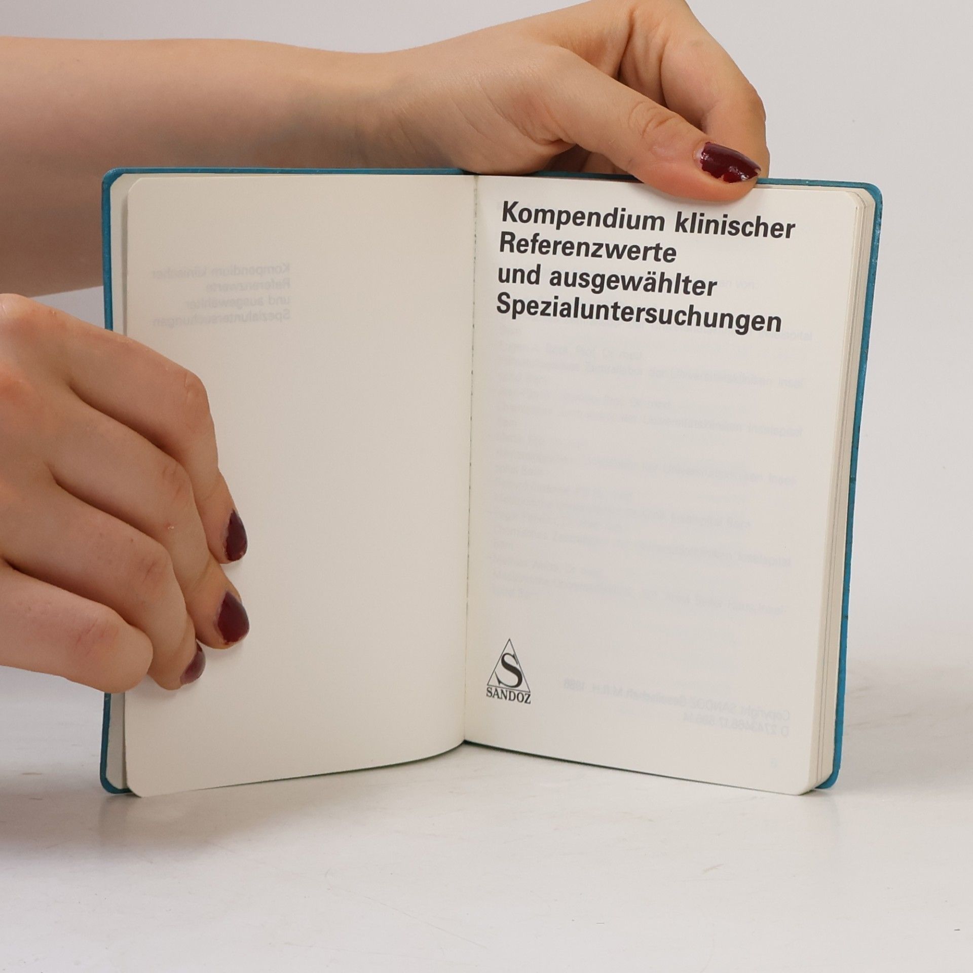Autorenkollektiv Kompendium klinischer Referenzwerte und ausgewählter Spezialuntersuchungen