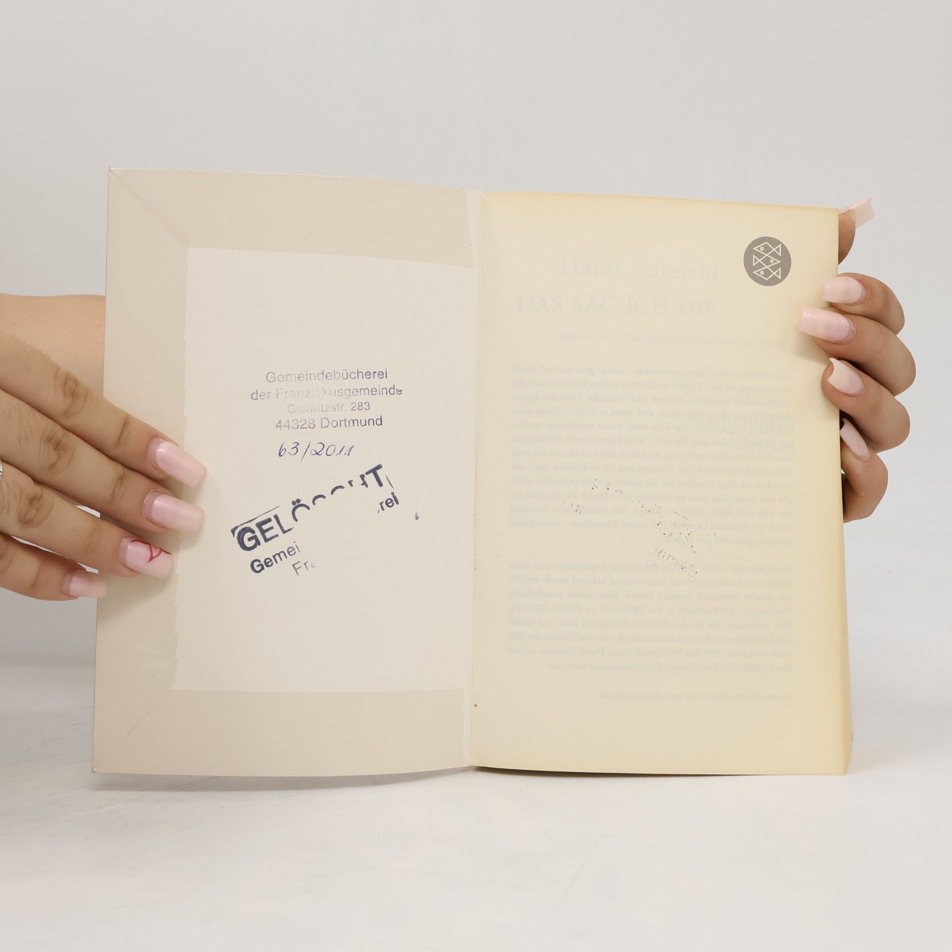 Hanif Kureishi Das sag ich dir