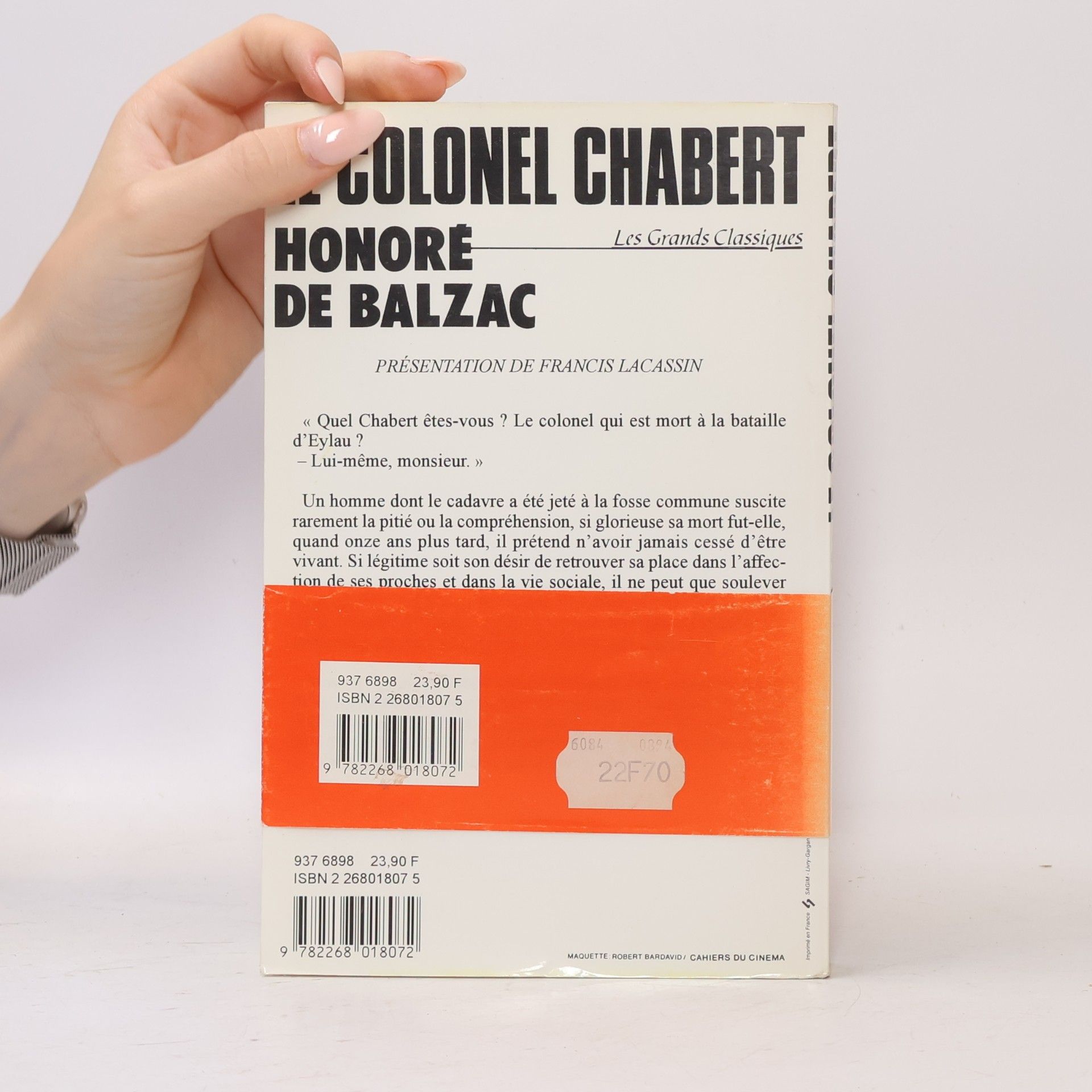 Honoré de Balzac Le Colonel Chabert