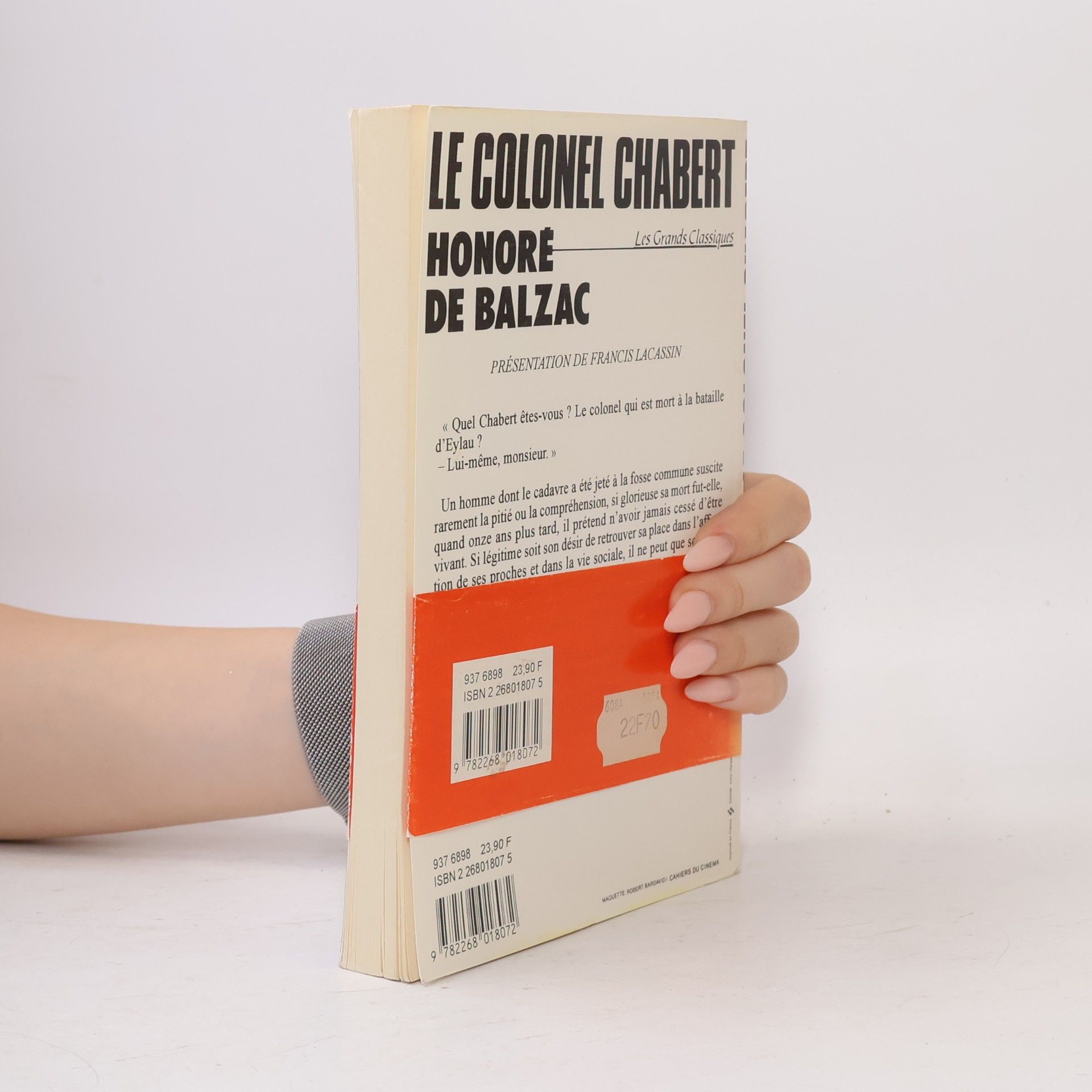 Honoré de Balzac Le Colonel Chabert