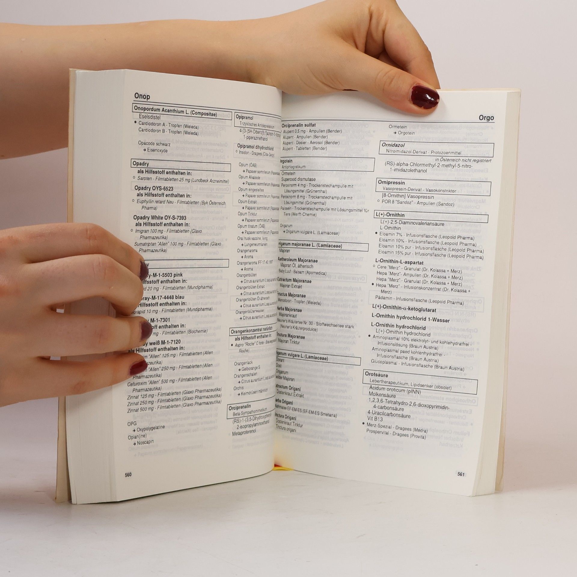 Martin Negwer Stoffliste zur Austria Codex Fachinformation 28