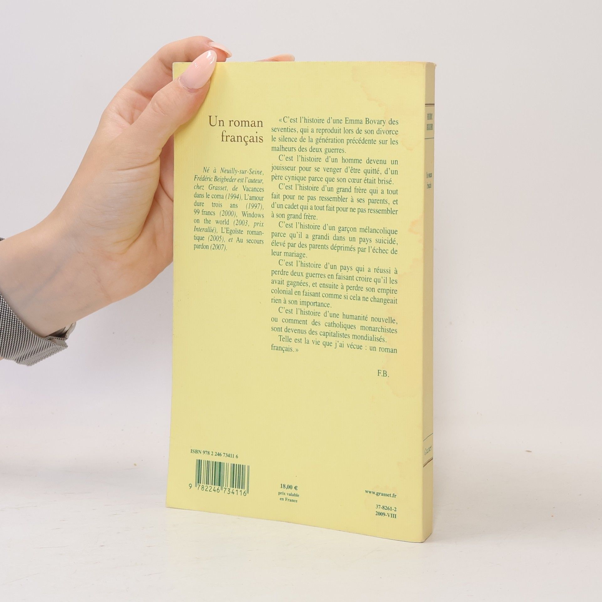 Frédéric Beigbeder Un roman français