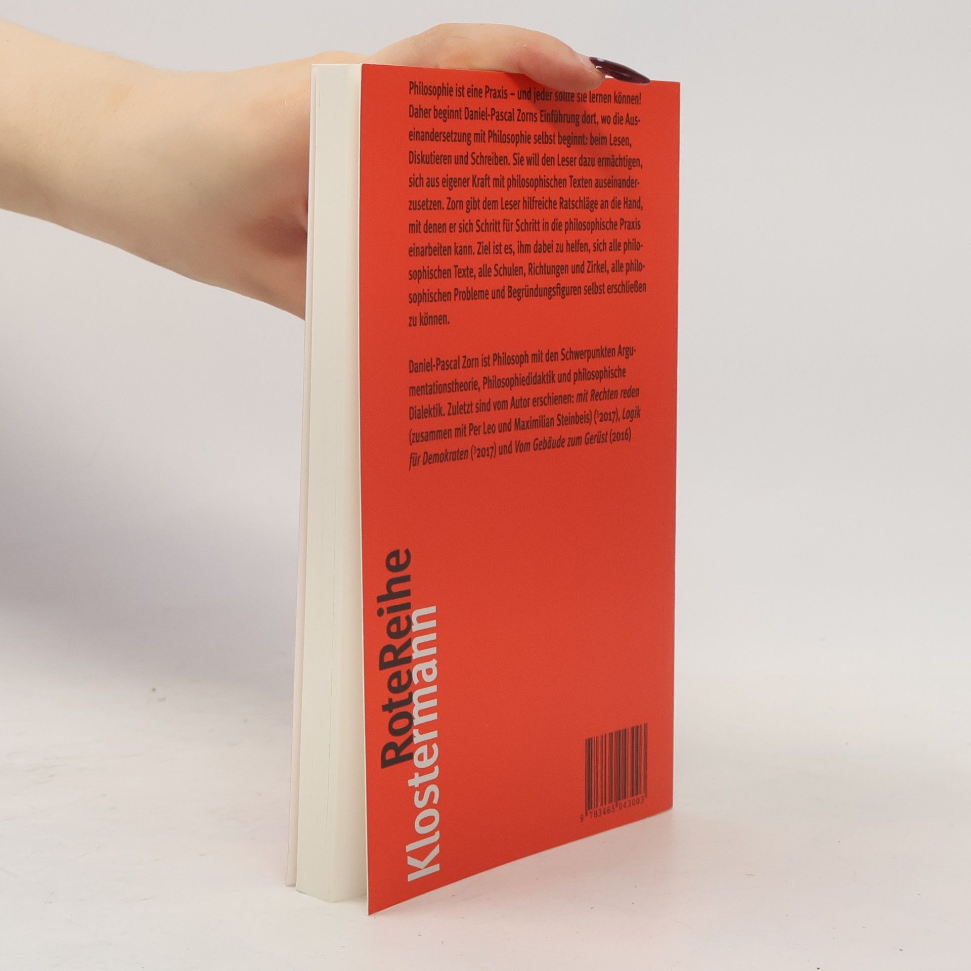 Daniel-Pascal Zorn Einführung in die Philosophie