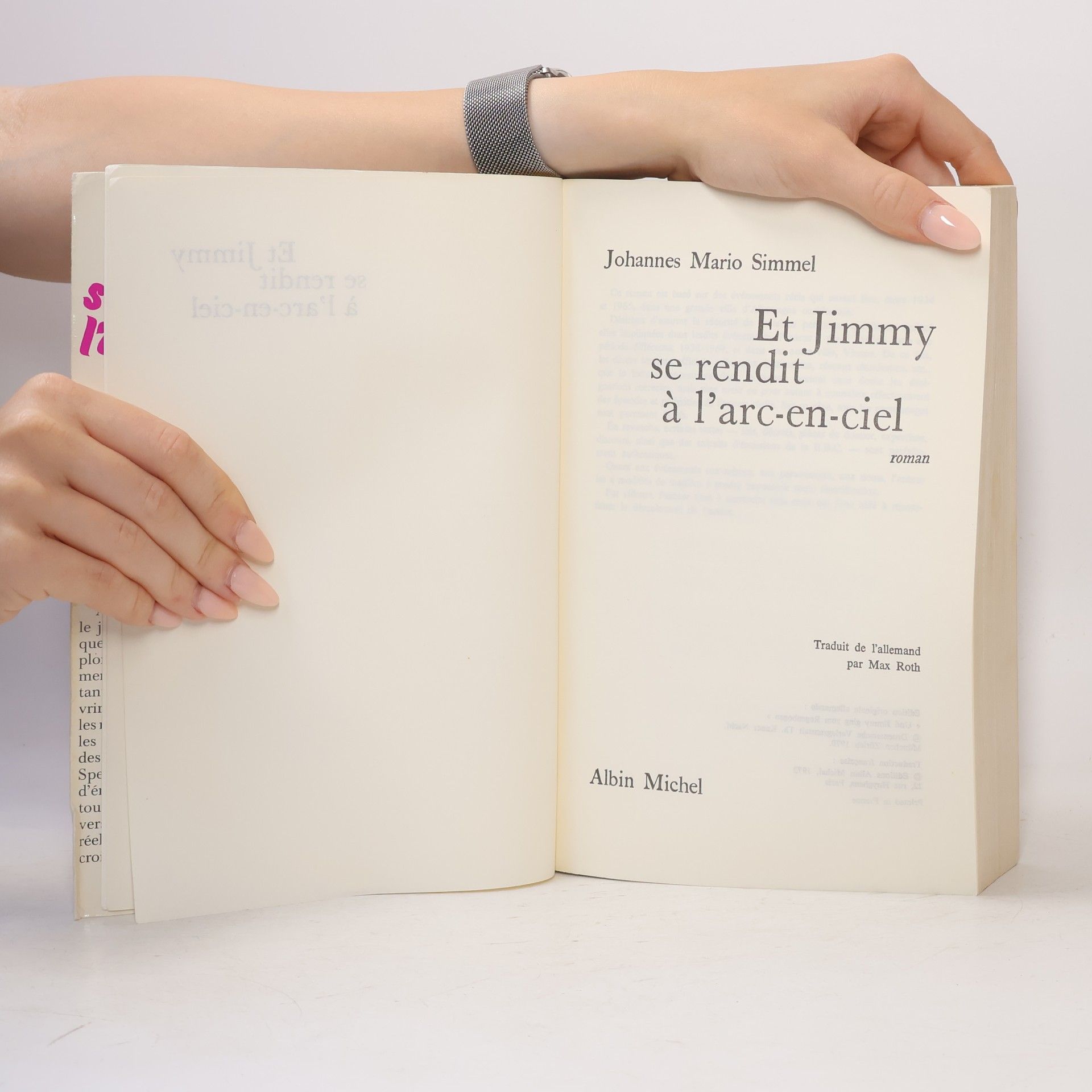 Johannes Mario Simmel Et Jimmy se rendit á l'arc-en-ciel
