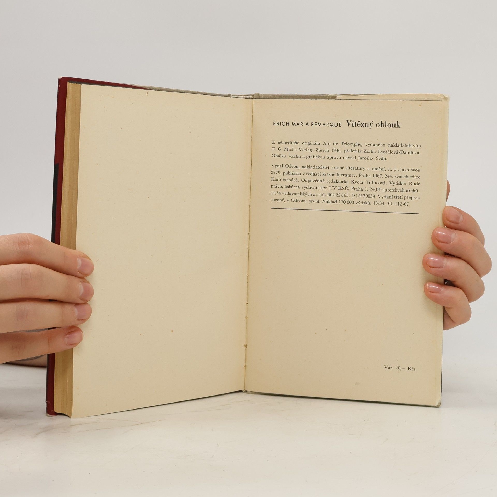 Erich Maria Remarque Vítězný oblouk