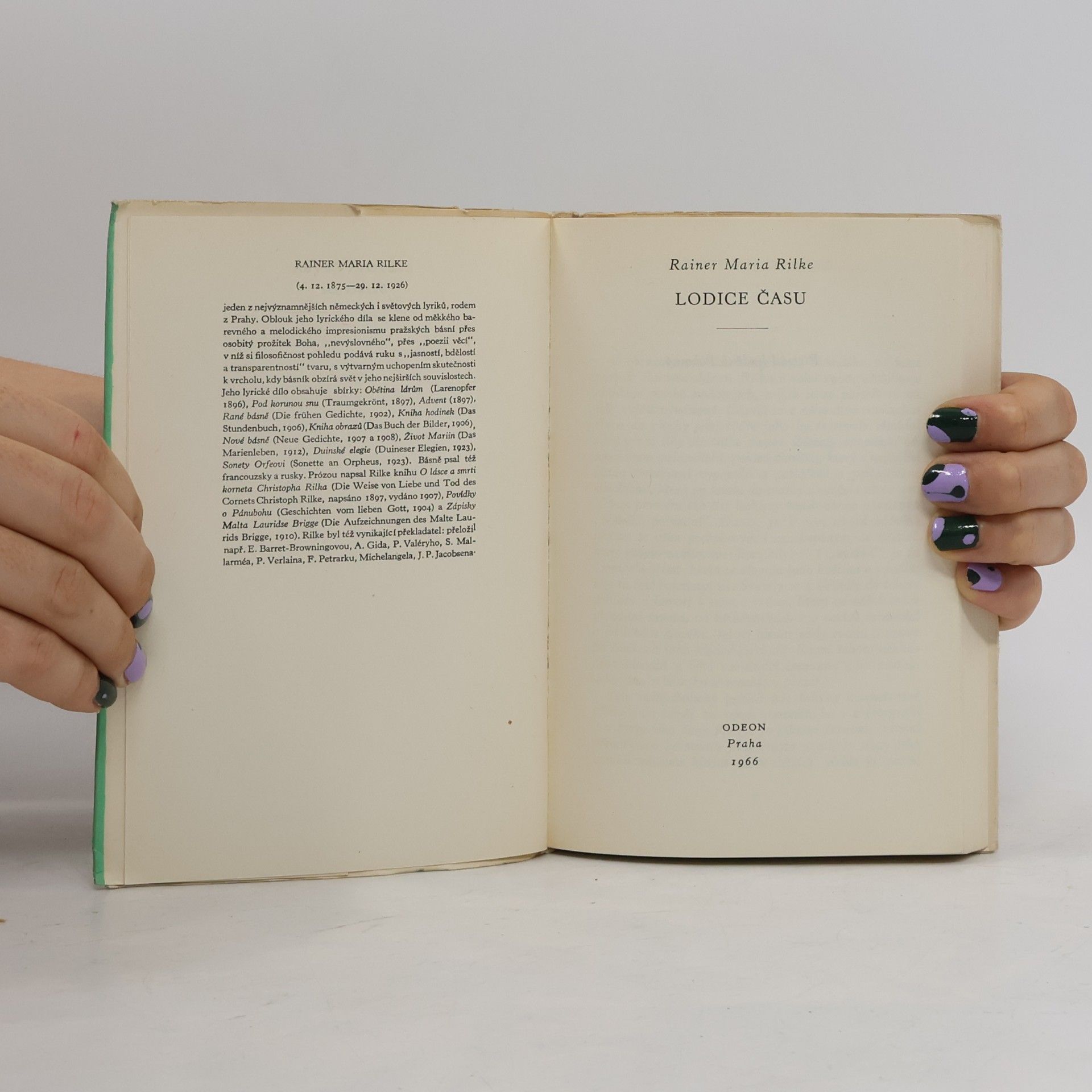 Rainer Maria Rilke Lodice času