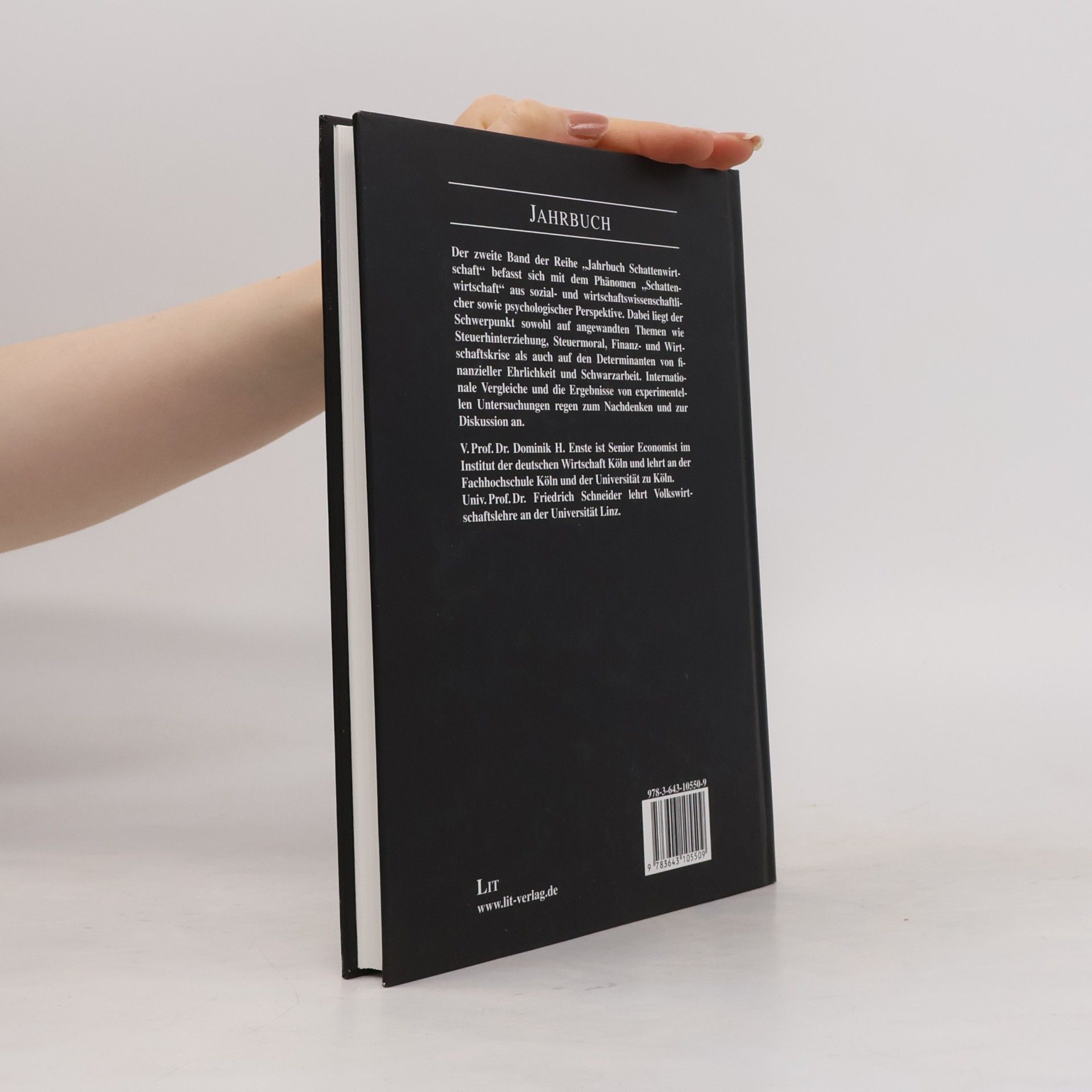 Dominik Enste Jahrbuch Schattenwirtschaft 2010/2011