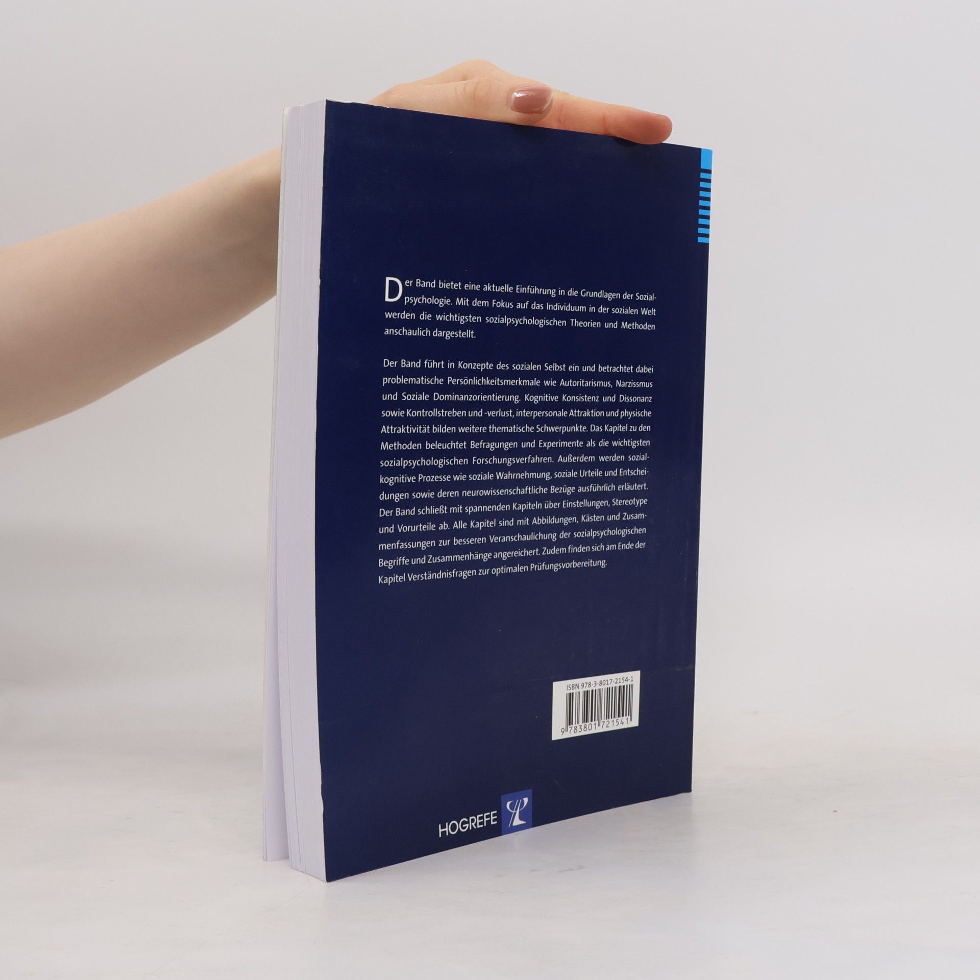 Hans-Werner Bierhoff Bachelorstudium Psychologie: Sozialpsychologie - Individuum und soziale Welt
