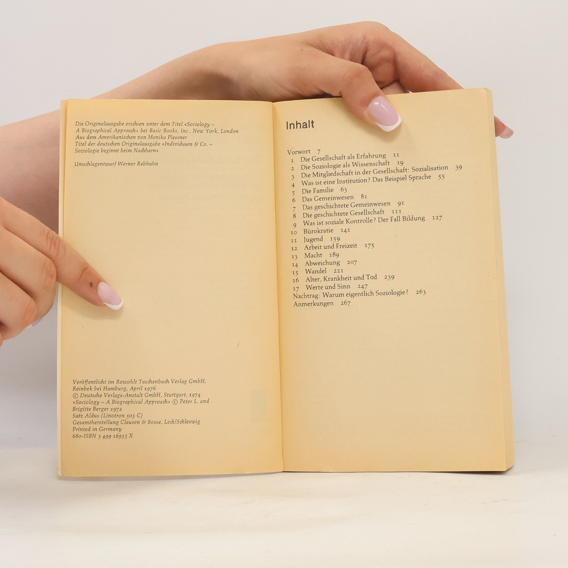 Peter L. Berger Wir und die Gesellschaft