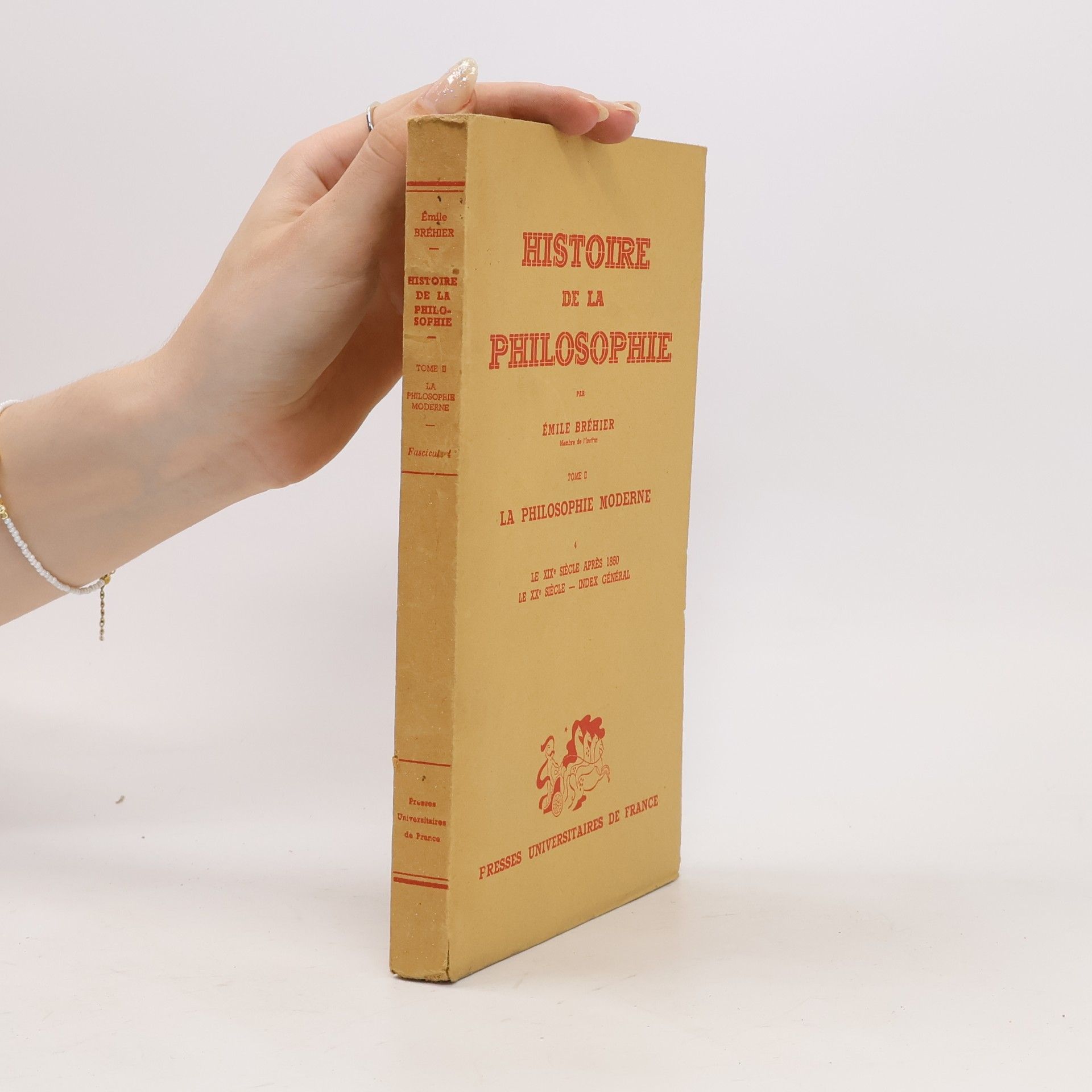 Émile Bréhier Histoire de la philosophie 2