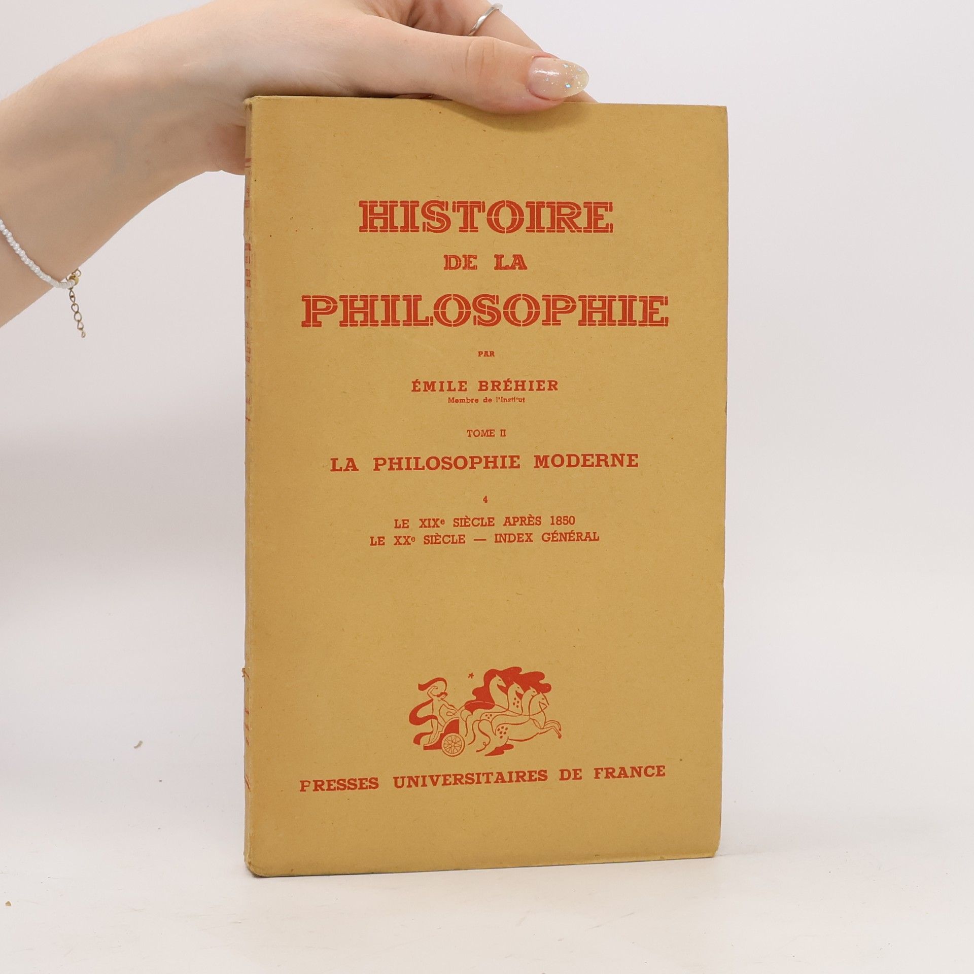 Émile Bréhier Histoire de la philosophie 2
