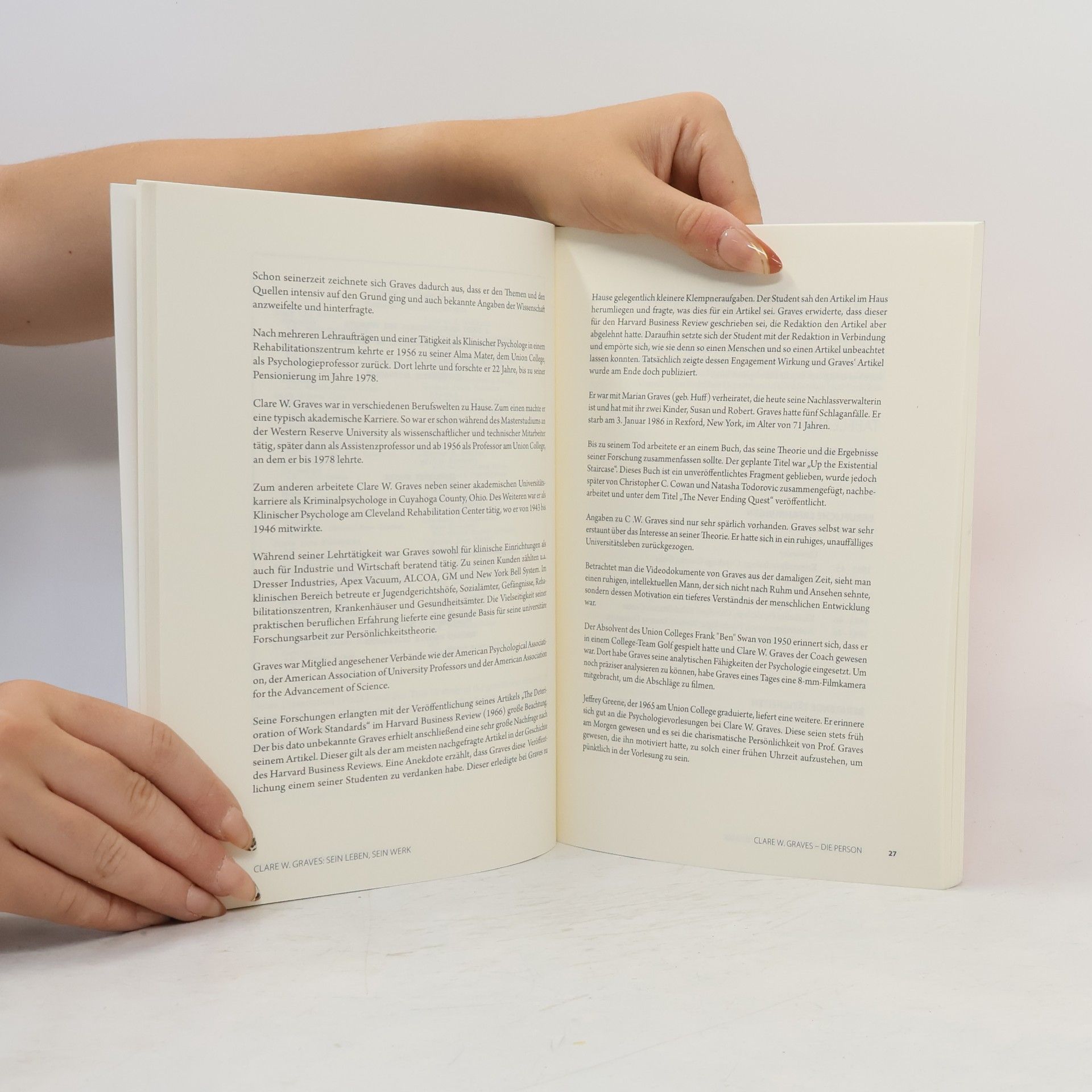 Rainer Krumm Clare W. Graves: Sein Leben, Sein Werk