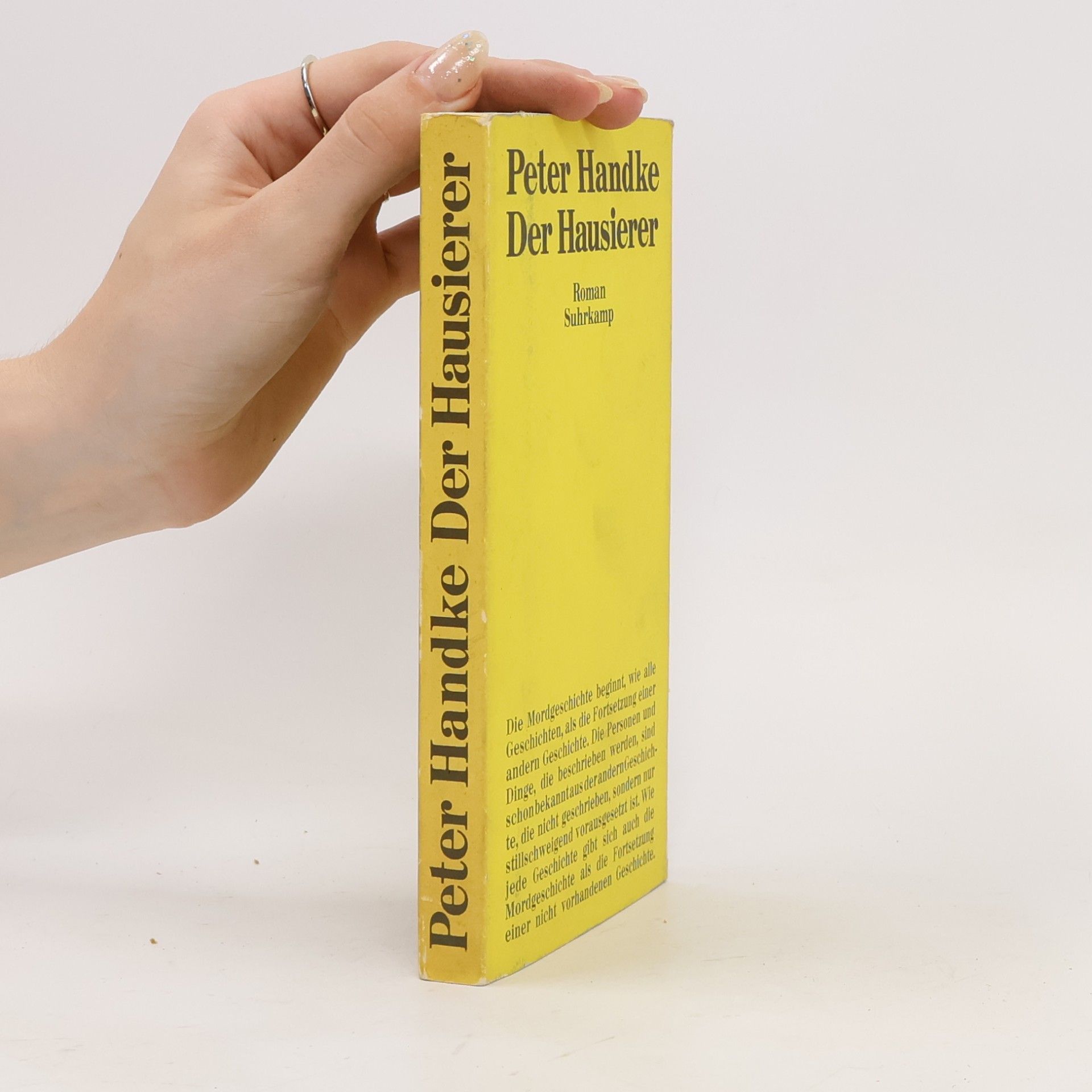 Peter Handke Der Hausierer