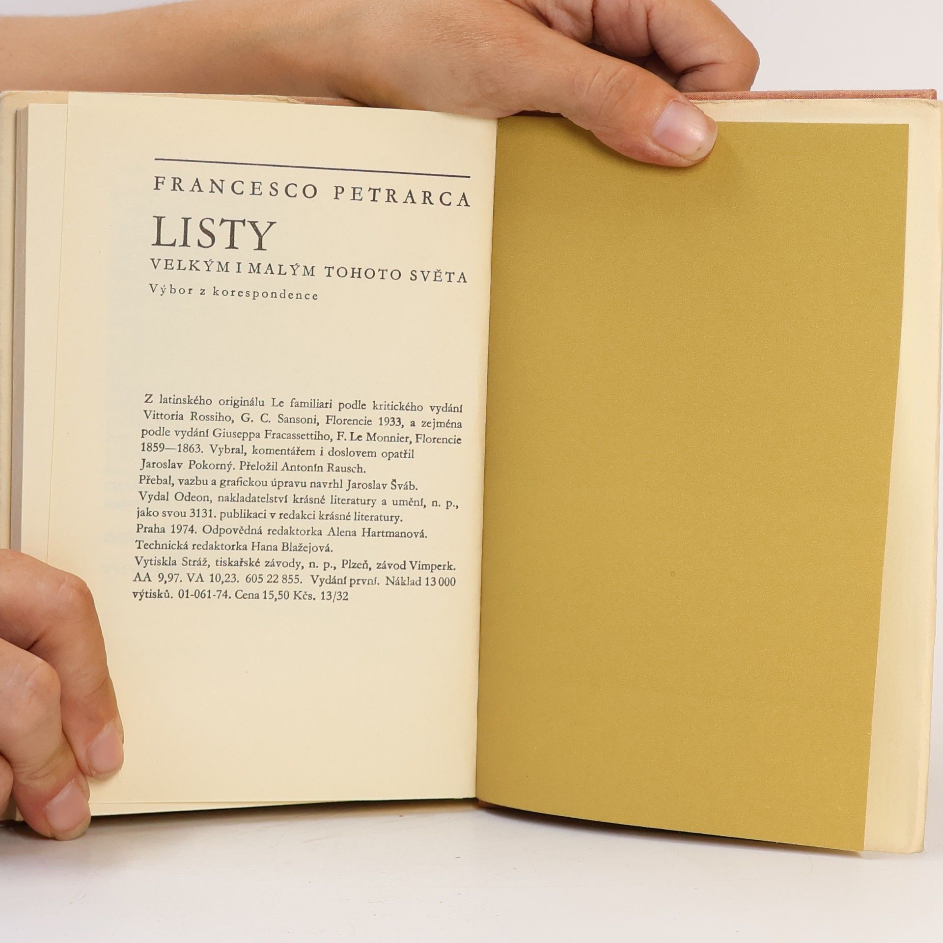 Francesco Petrarca Listy velkým i malým tohoto světa