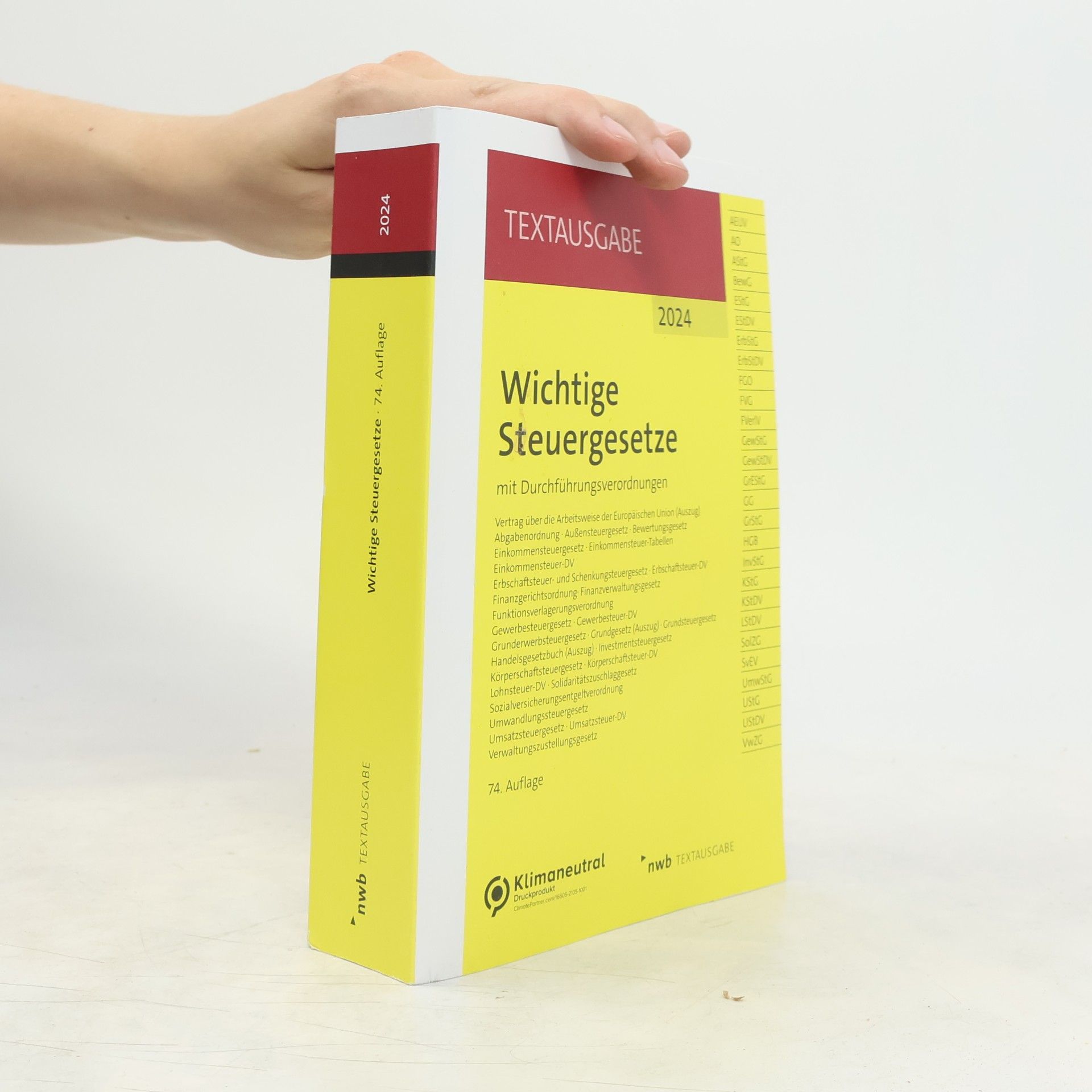 Autorenkollektiv Wichtige Steuergesetze