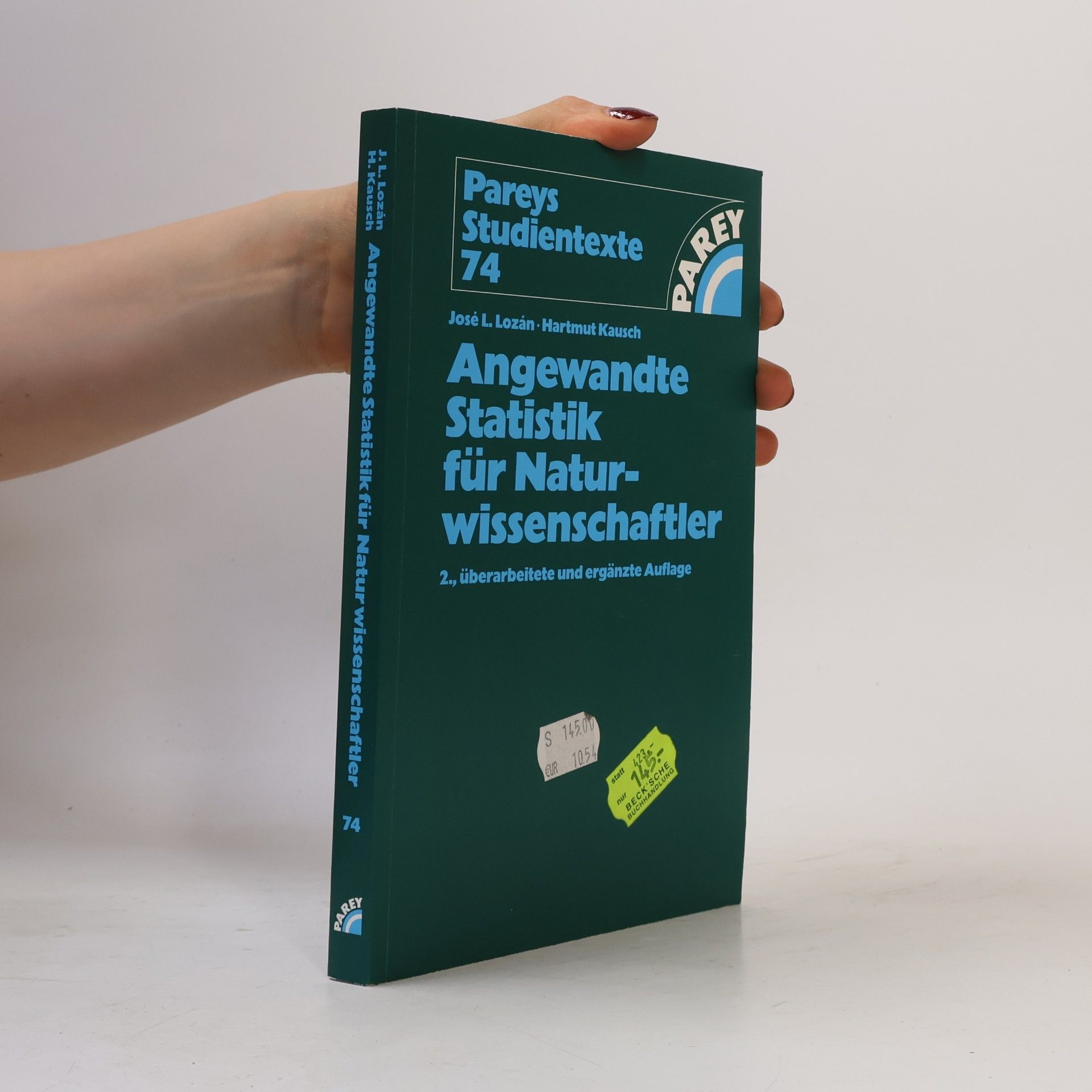 Angewandte Statistik für Naturwissenschaftler