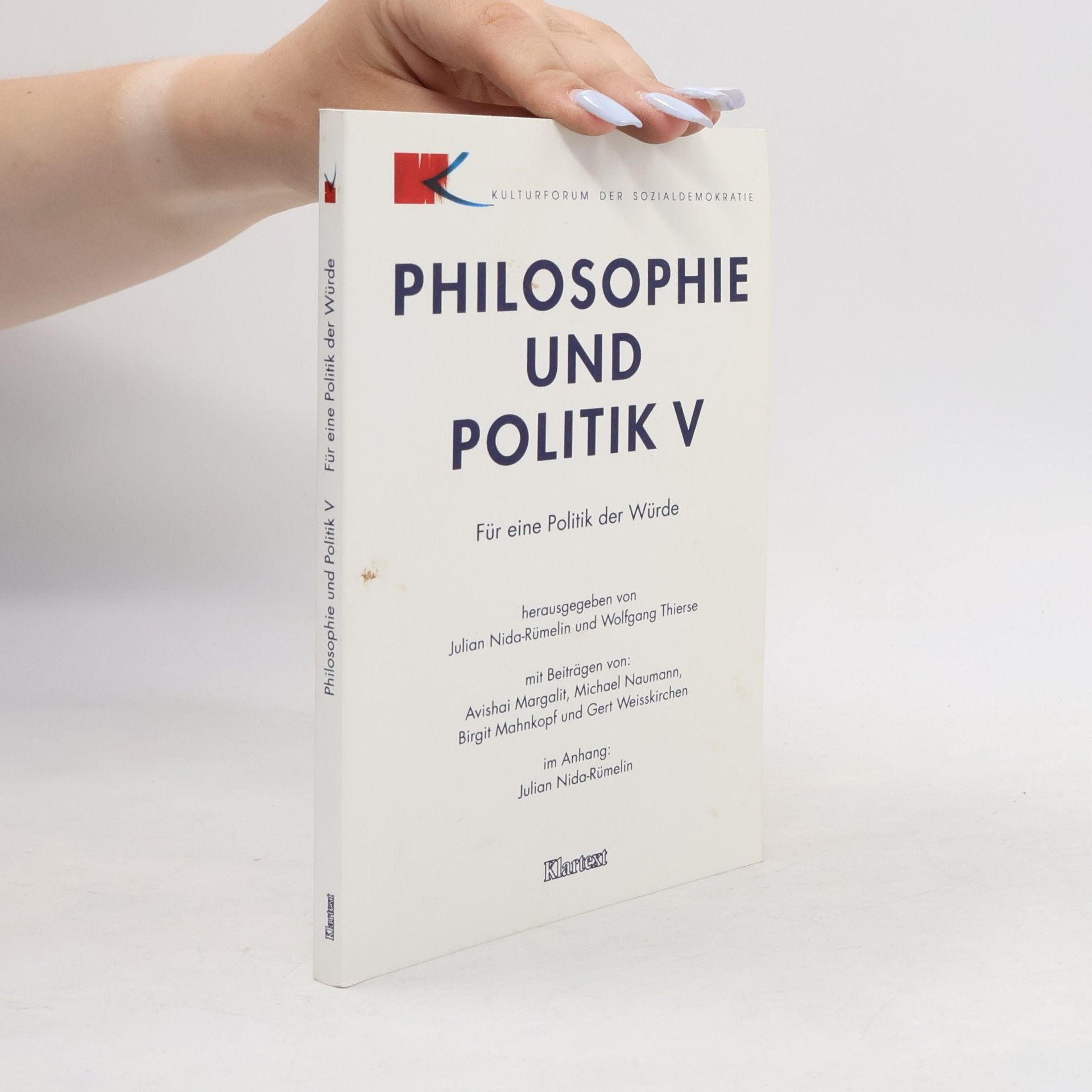 Avishai Margalit Philosophie und Politik V.