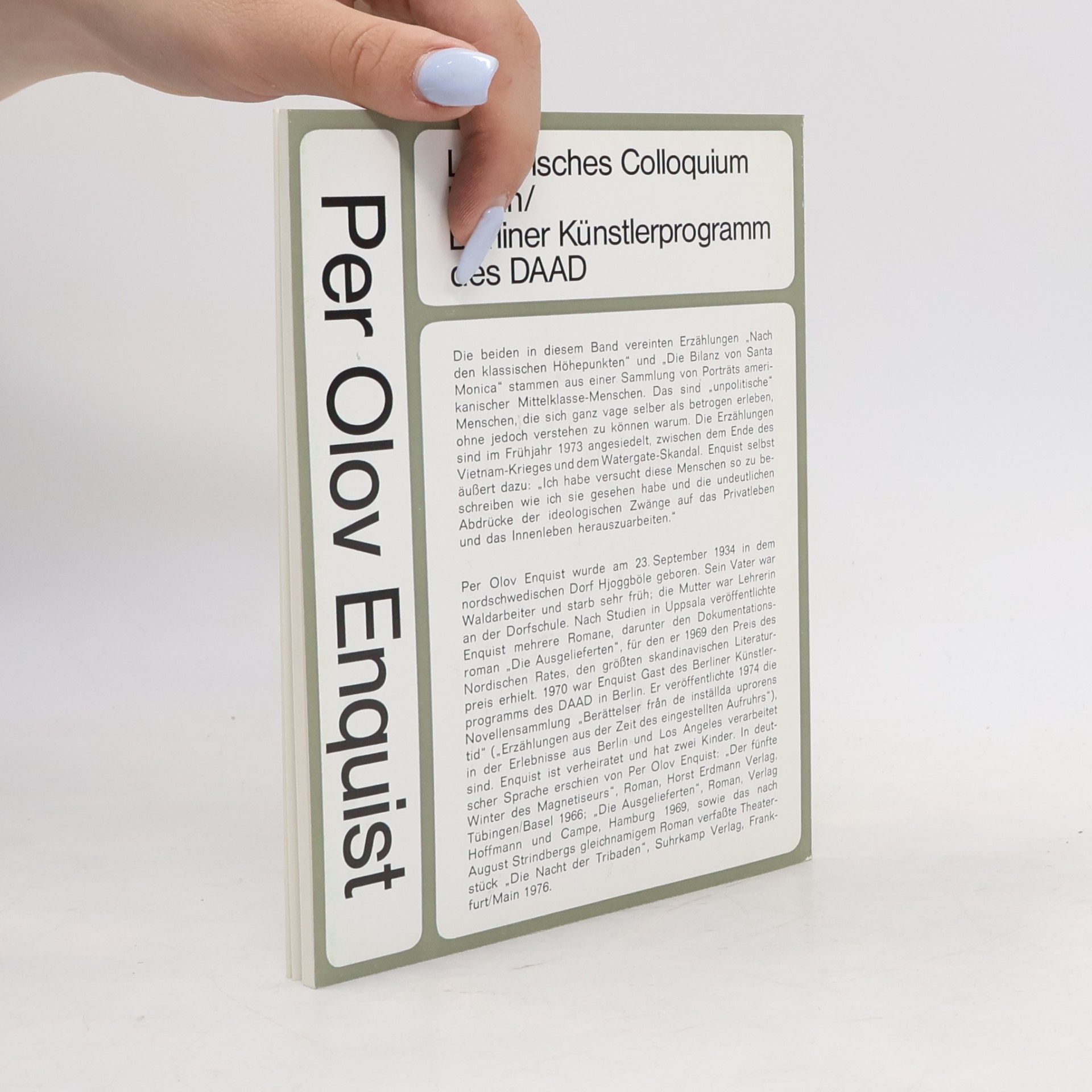 Per Olov Enquist LCB-Editionen - 43: Nach den klassischen Höhepunkten. Zwei Erzählungen