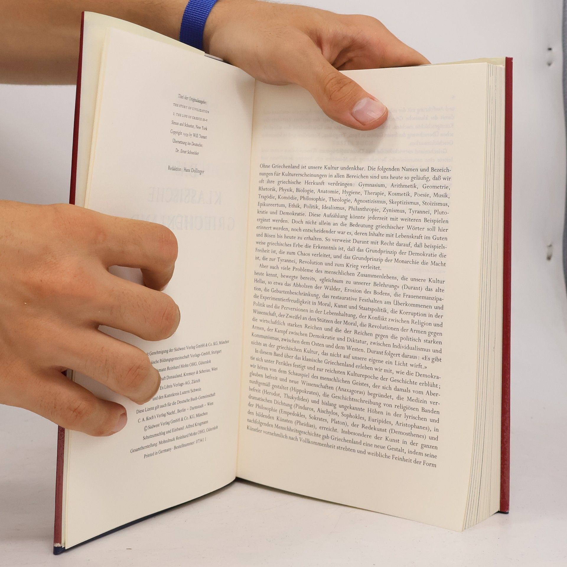 Autorenkollektiv Durant Kulturgeschichte der Menschheit. Das klassische Griechenland