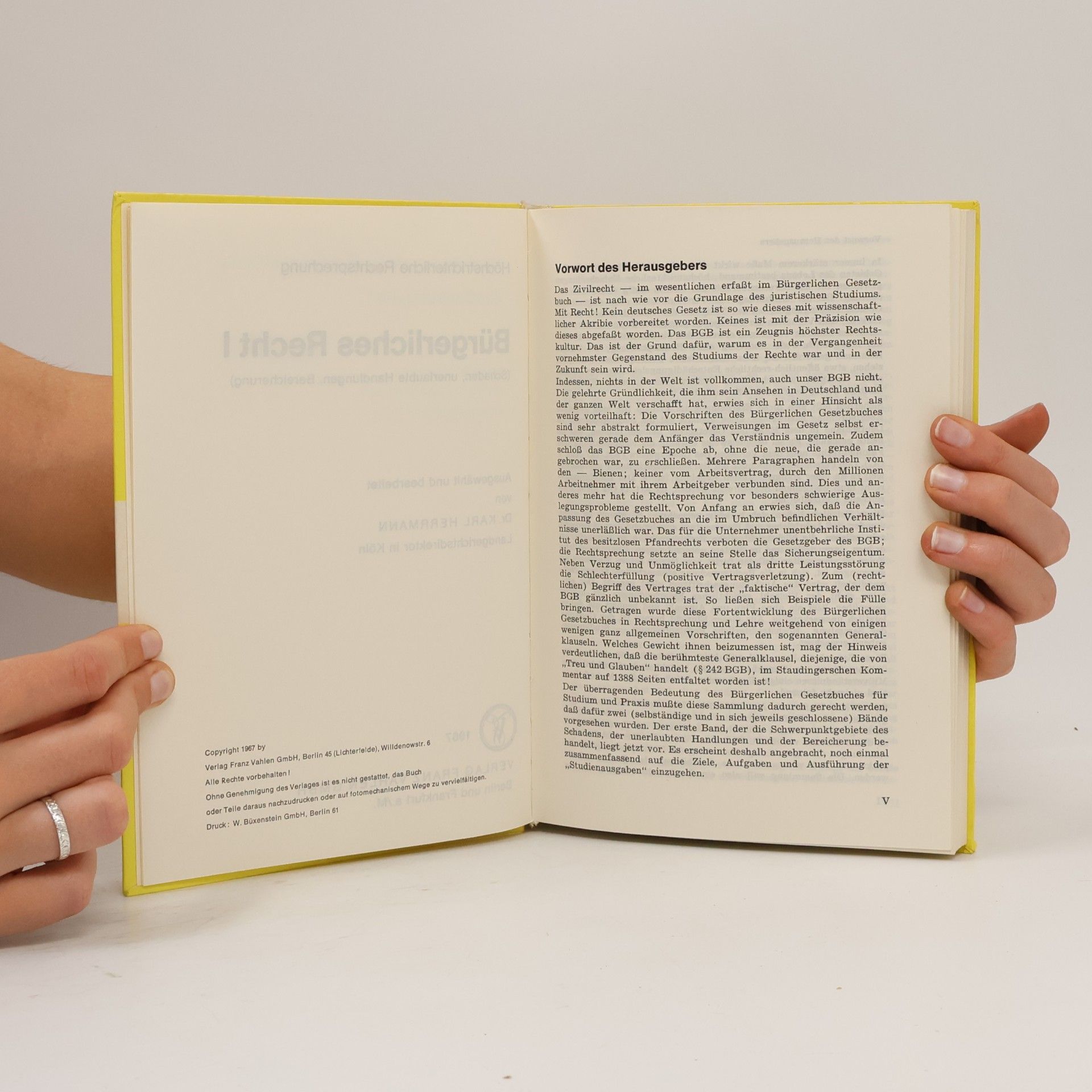 Hermann Pöhler Höchstrichterliche Rechtsprechung I