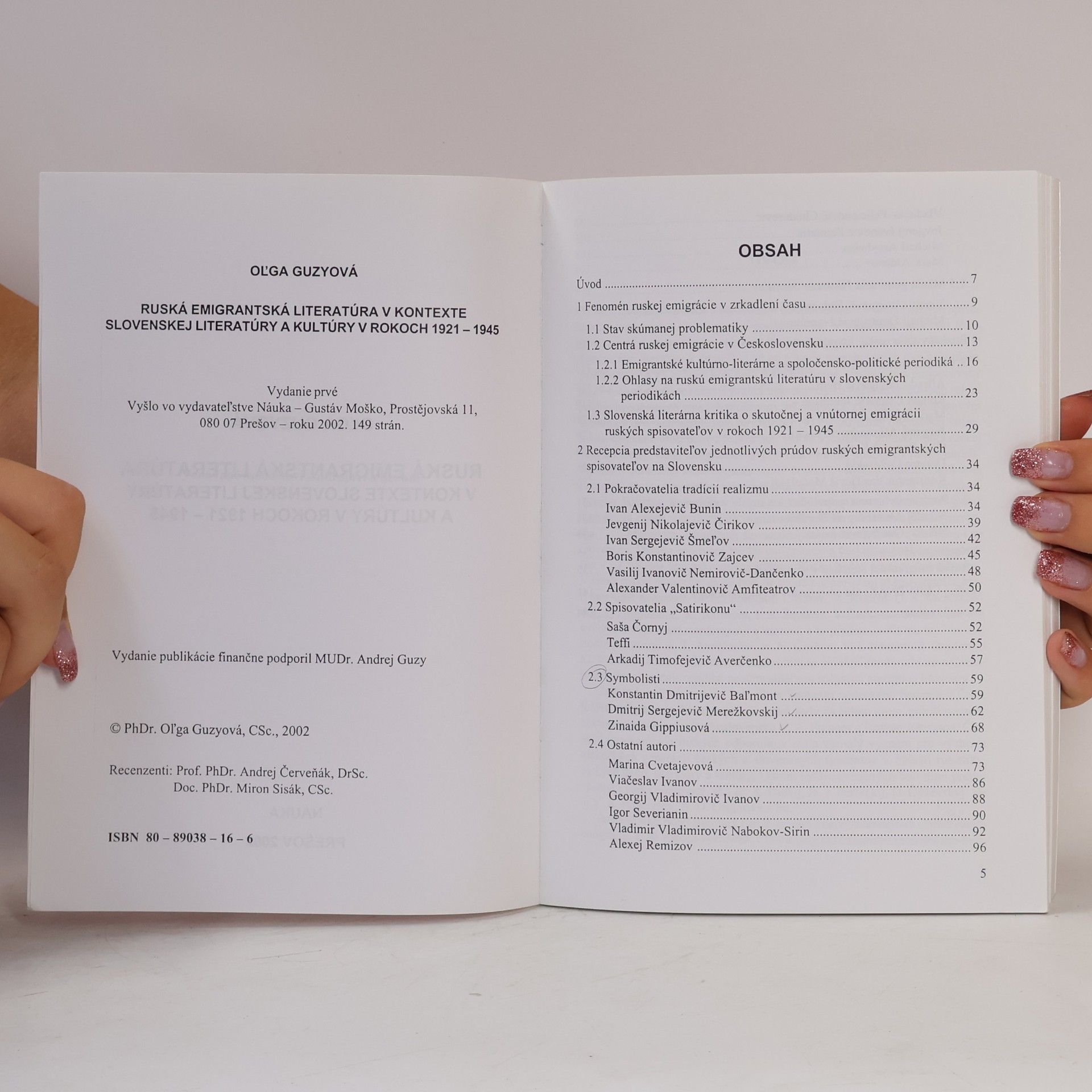 Oľga Guzyová Ruská emigrantská literatúra