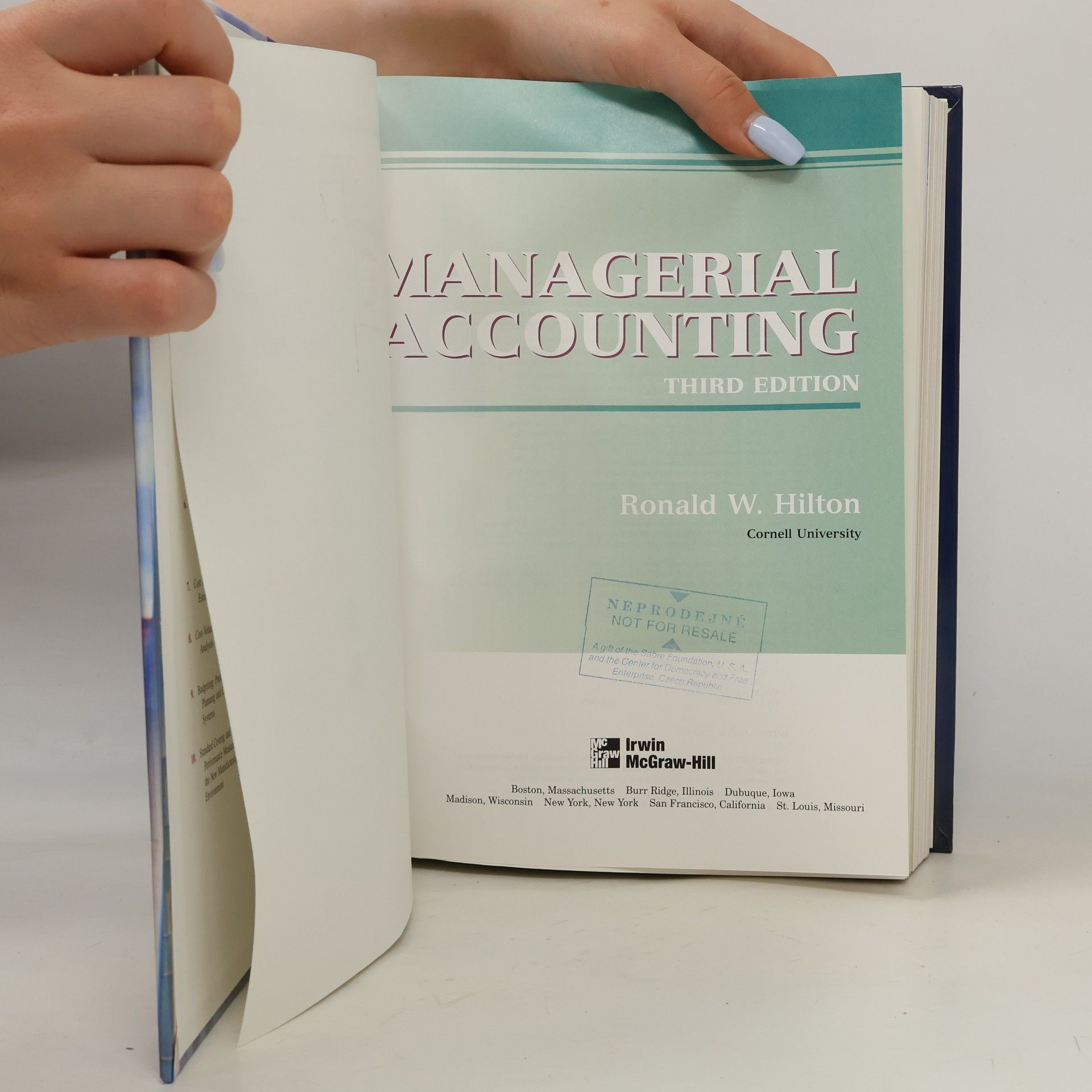 Ronald W. Hilton Managerial Accounting