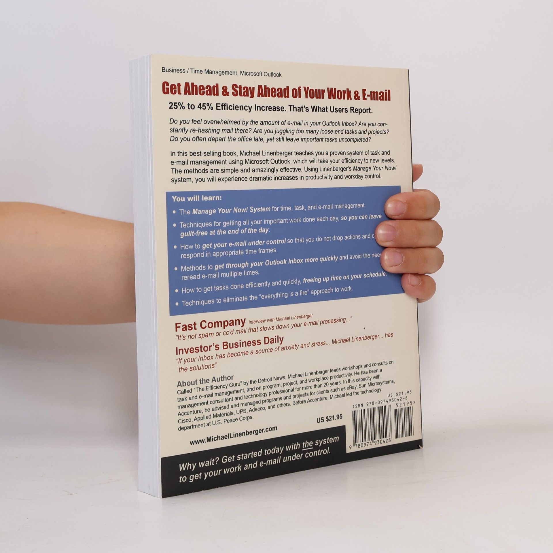 Michael Linenberger Total Workday Control Using Microsoft Outlook