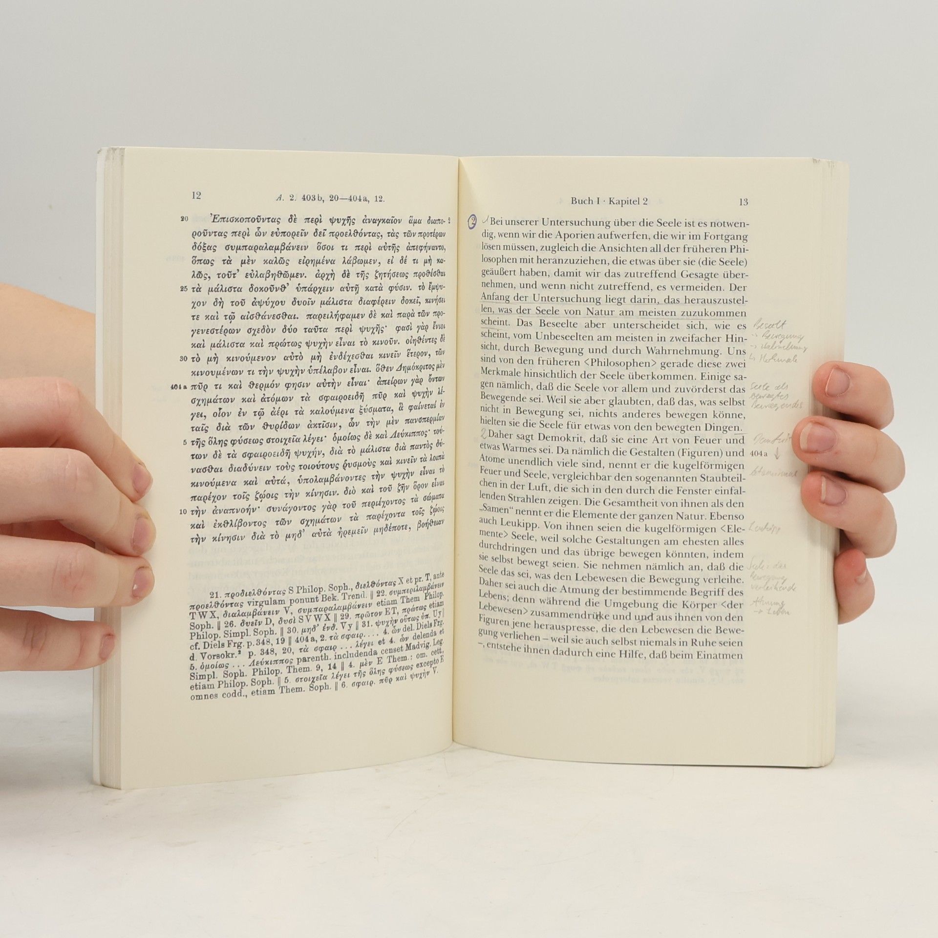 Aristoteles Über die Seele