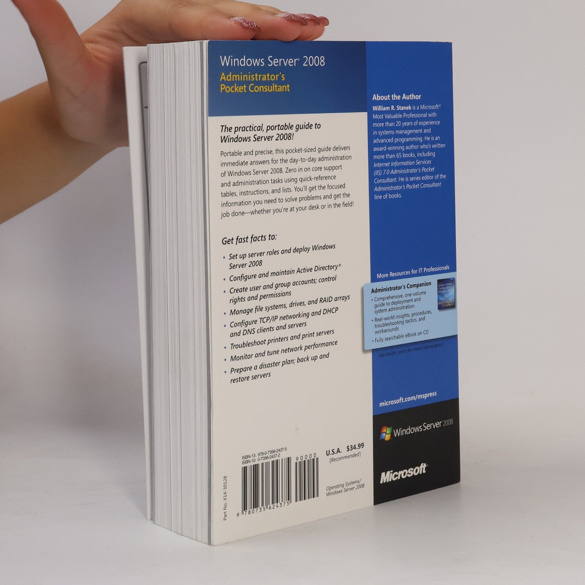 William R. Stanek Jr. Windows Server® 2008 Administrator's Pocket Consultant