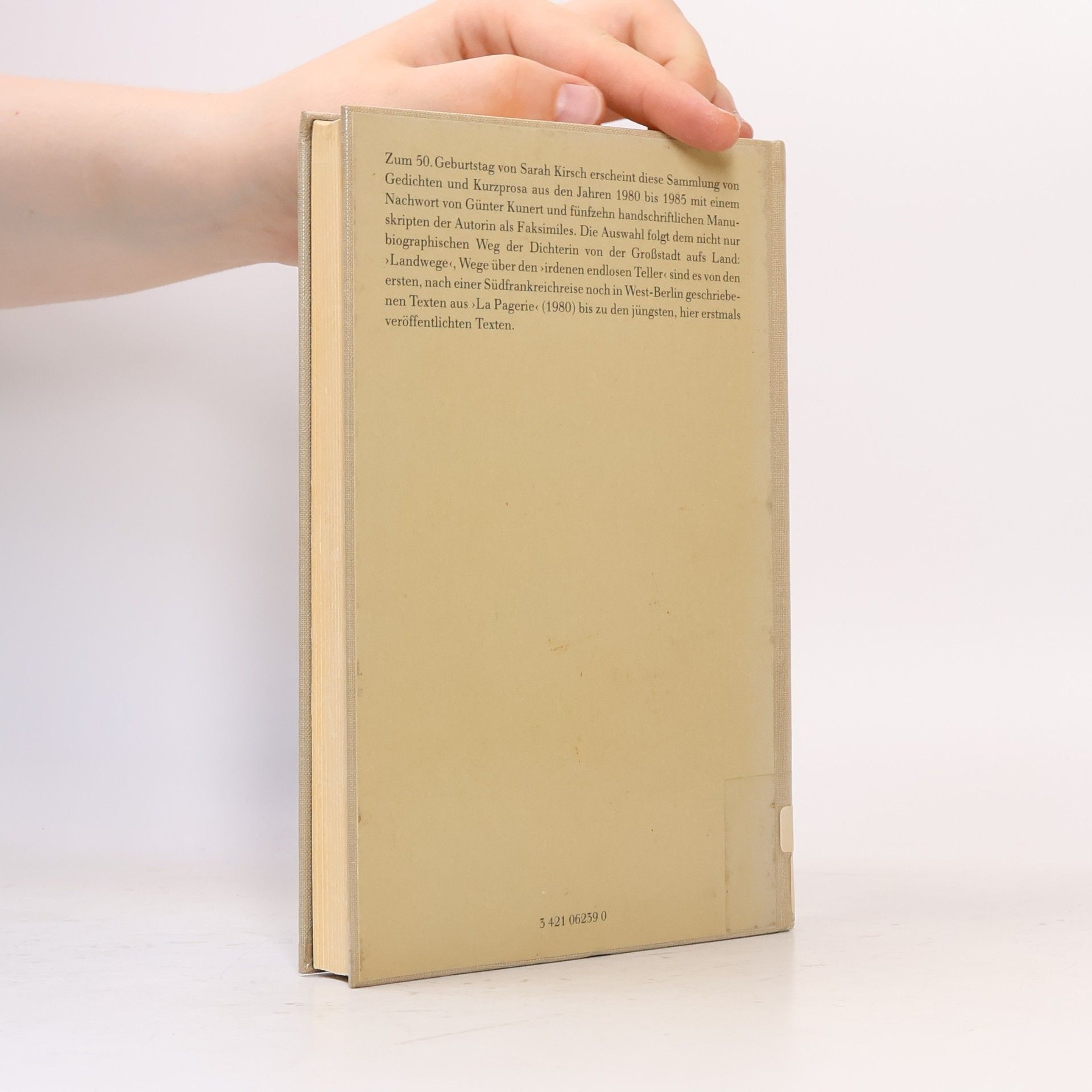 Sarah Kirsch Landwege. Eine Auswahl 1980 bis 1985
