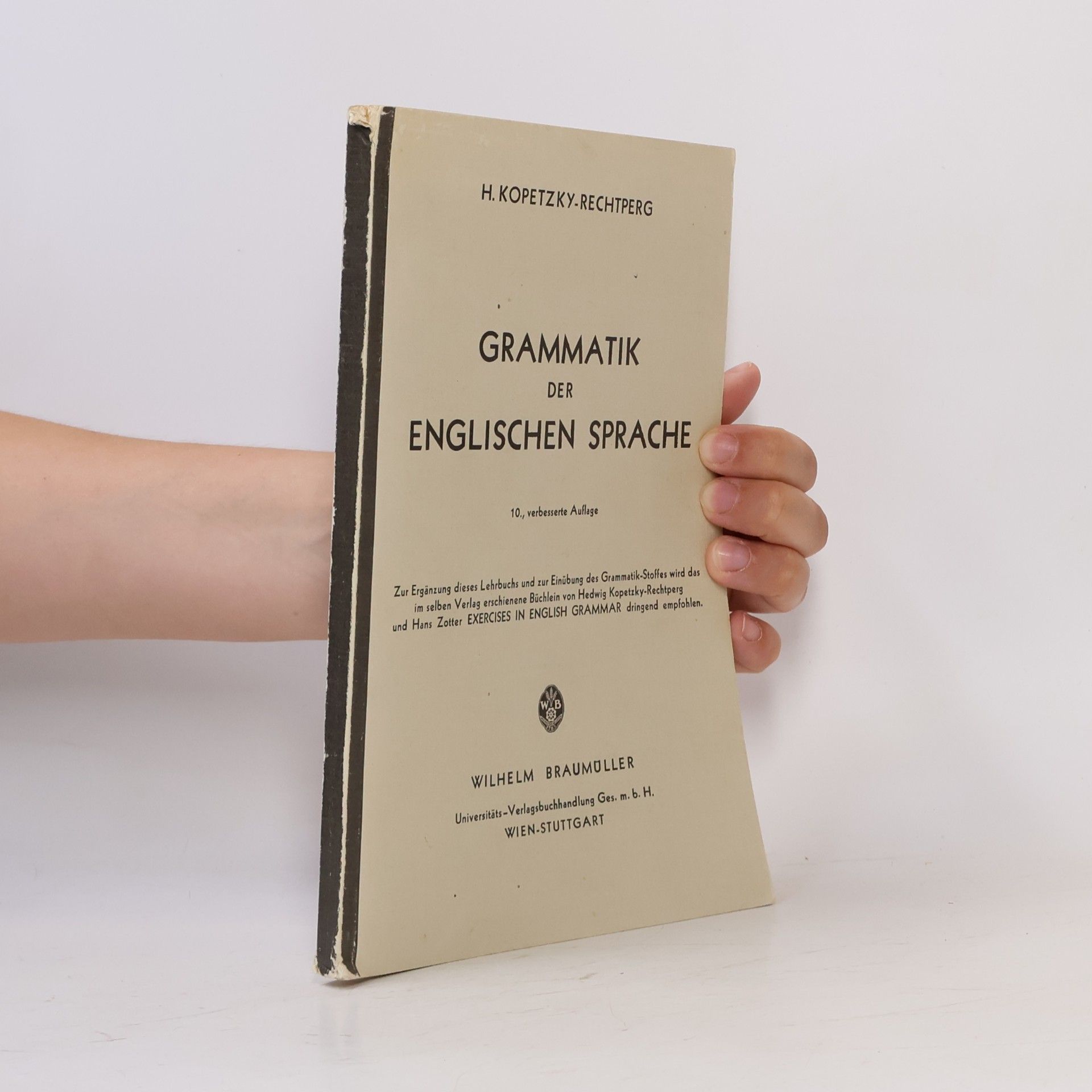 Hedwig Kopetzky Rechtperg Grammatik der englischen Sprache