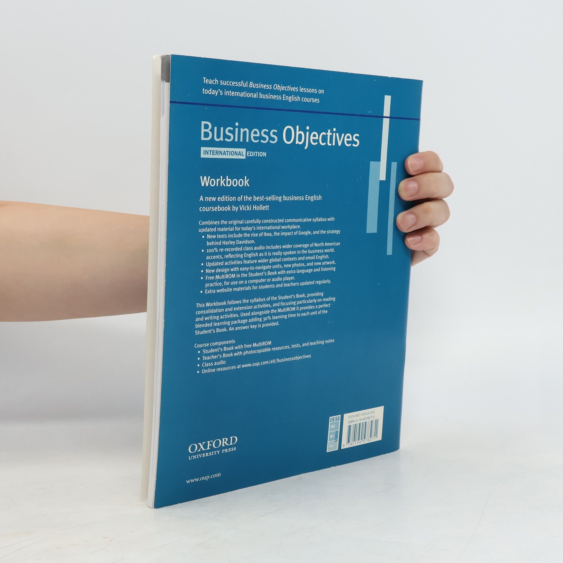 Vicki Hollett Business objectives. Workbook