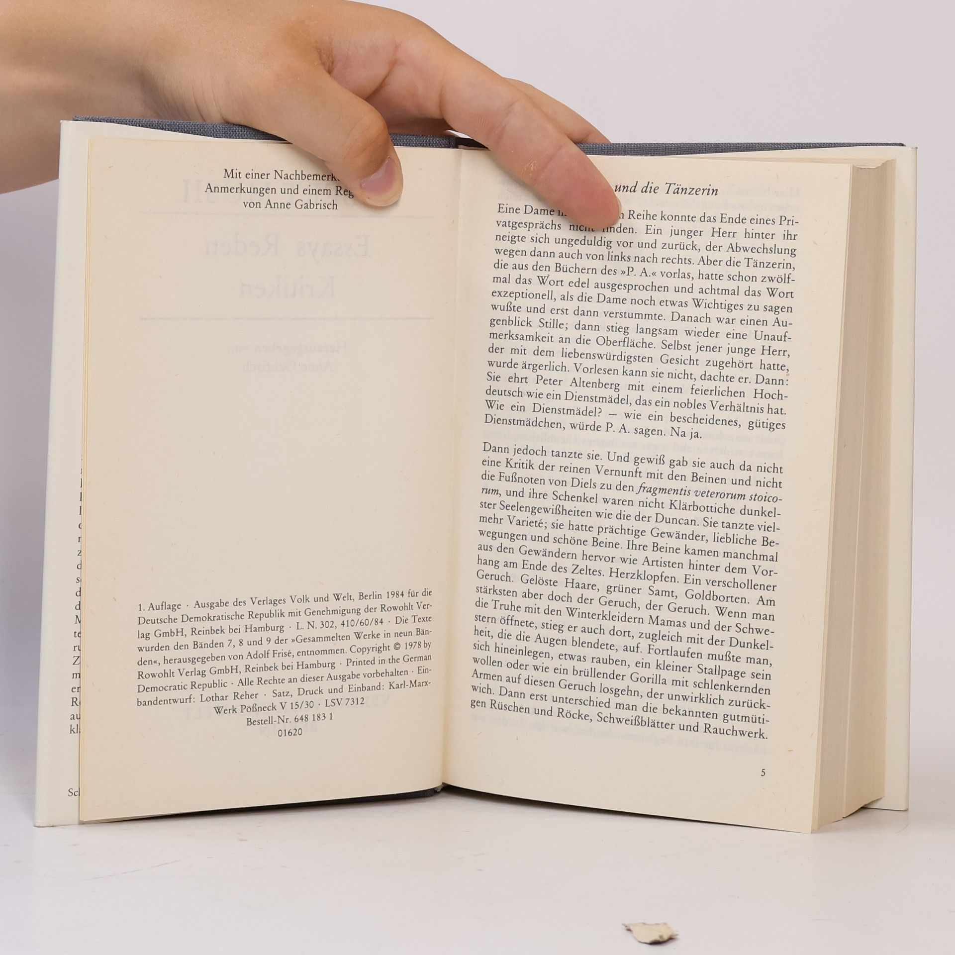 Robert Musil Essays Reden Kritiken