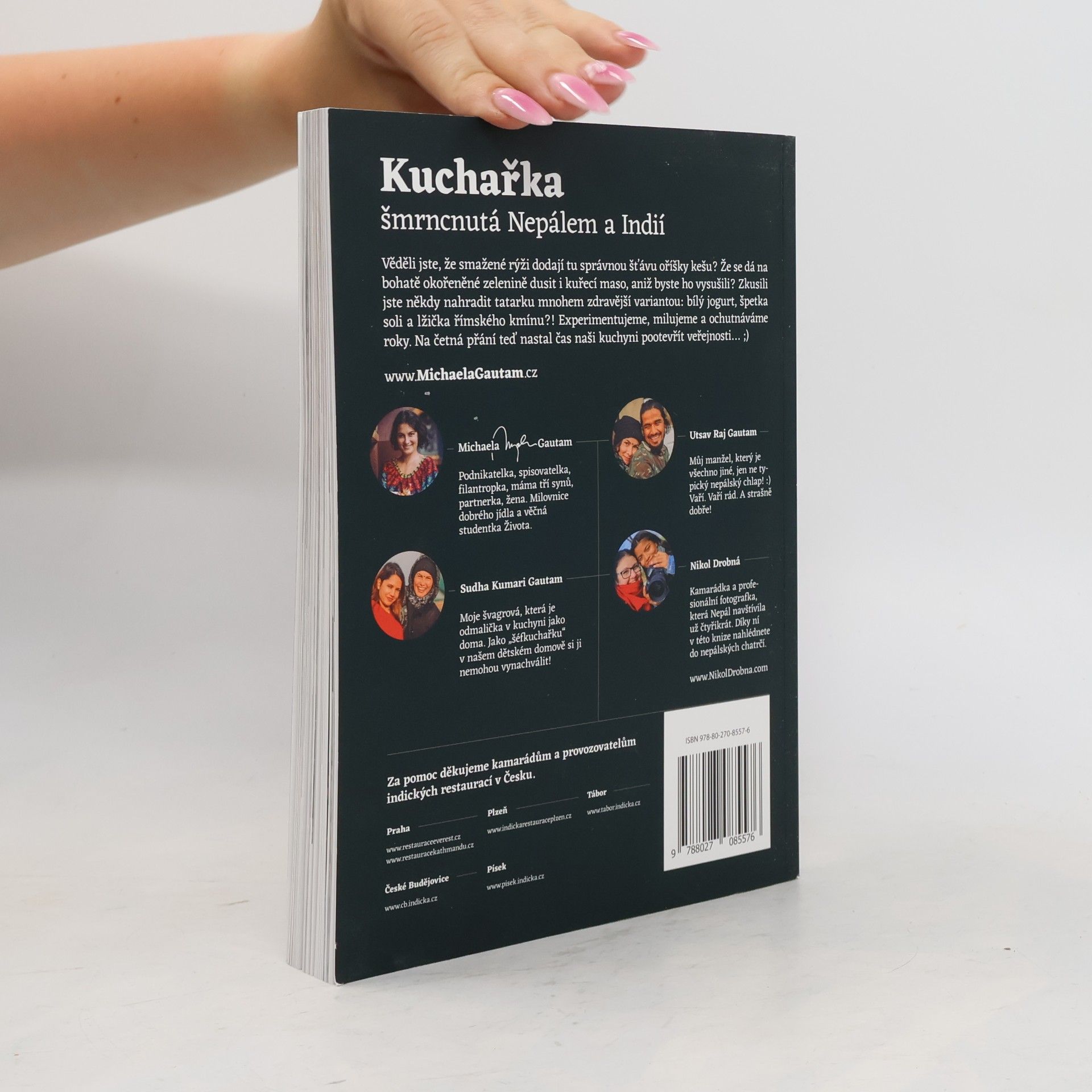 Michaela Gautam Kuchařka šmrncnutá Nepálem a Indií