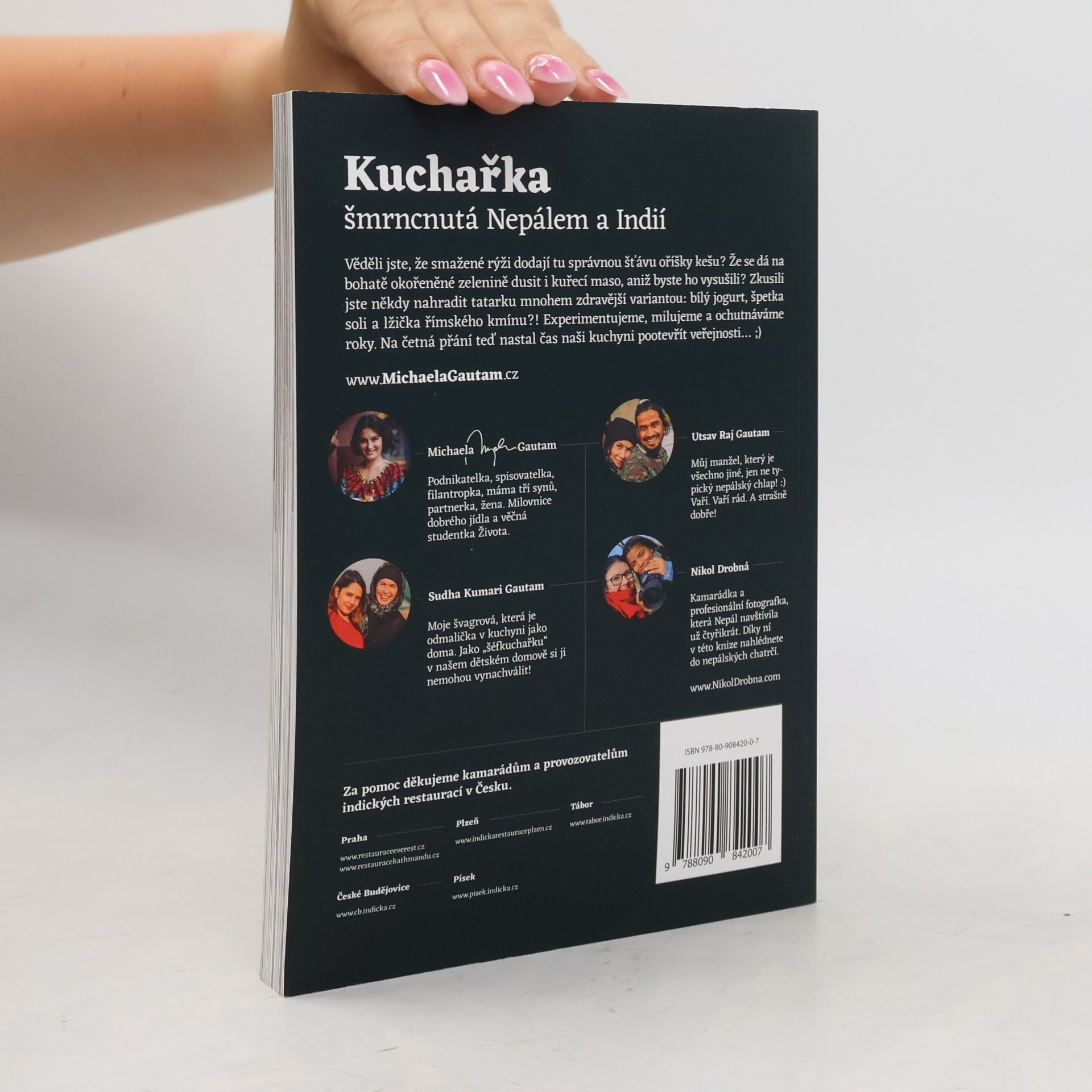 Michaela Gautam Kuchařka šmrncnutá Nepálem a Indií