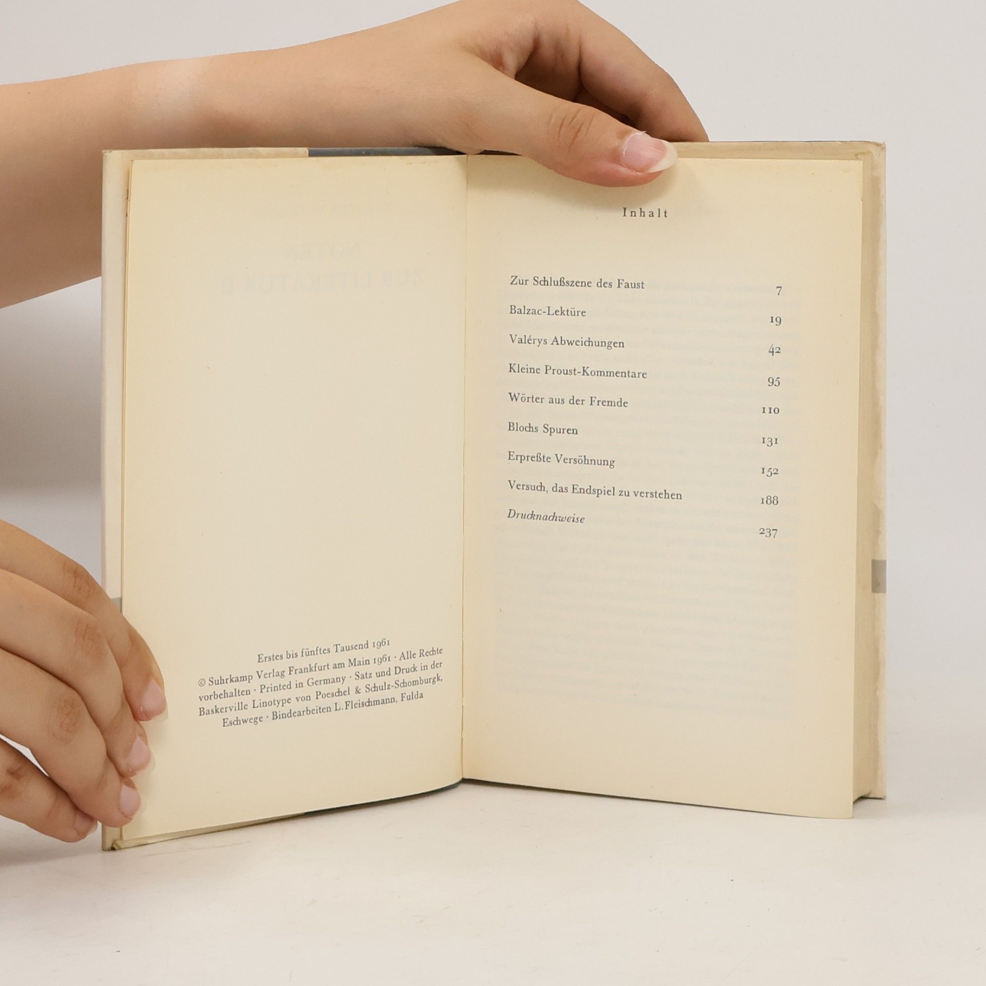 Theodor W. Adorno Noten zur Literatur II