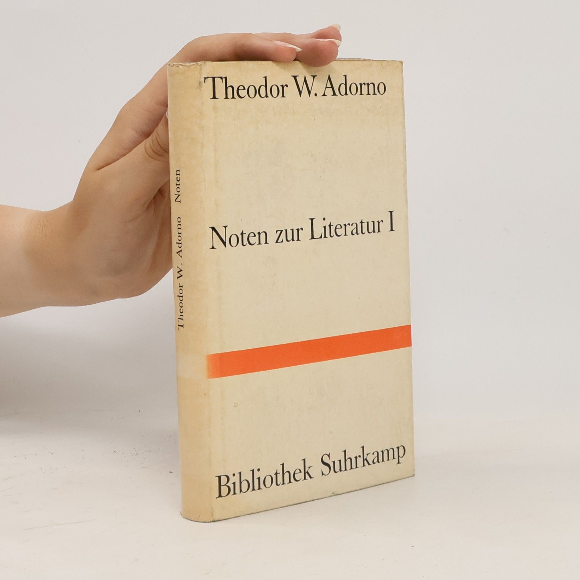 Theodor W. Adorno Noten zur Literatur I.