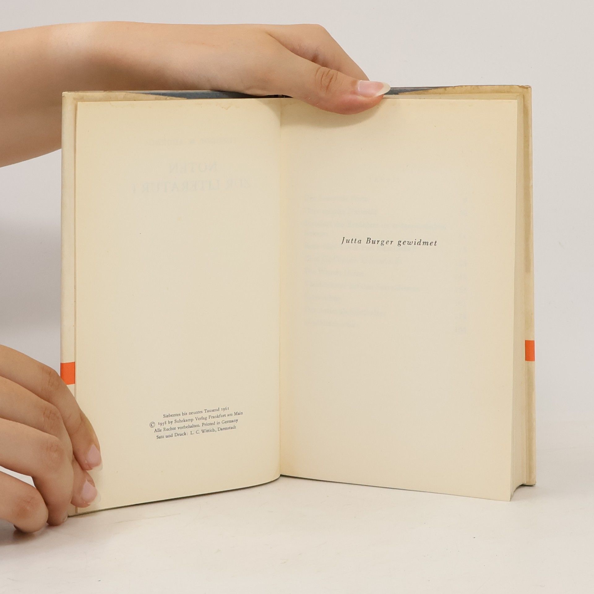 Theodor W. Adorno Noten zur Literatur I.