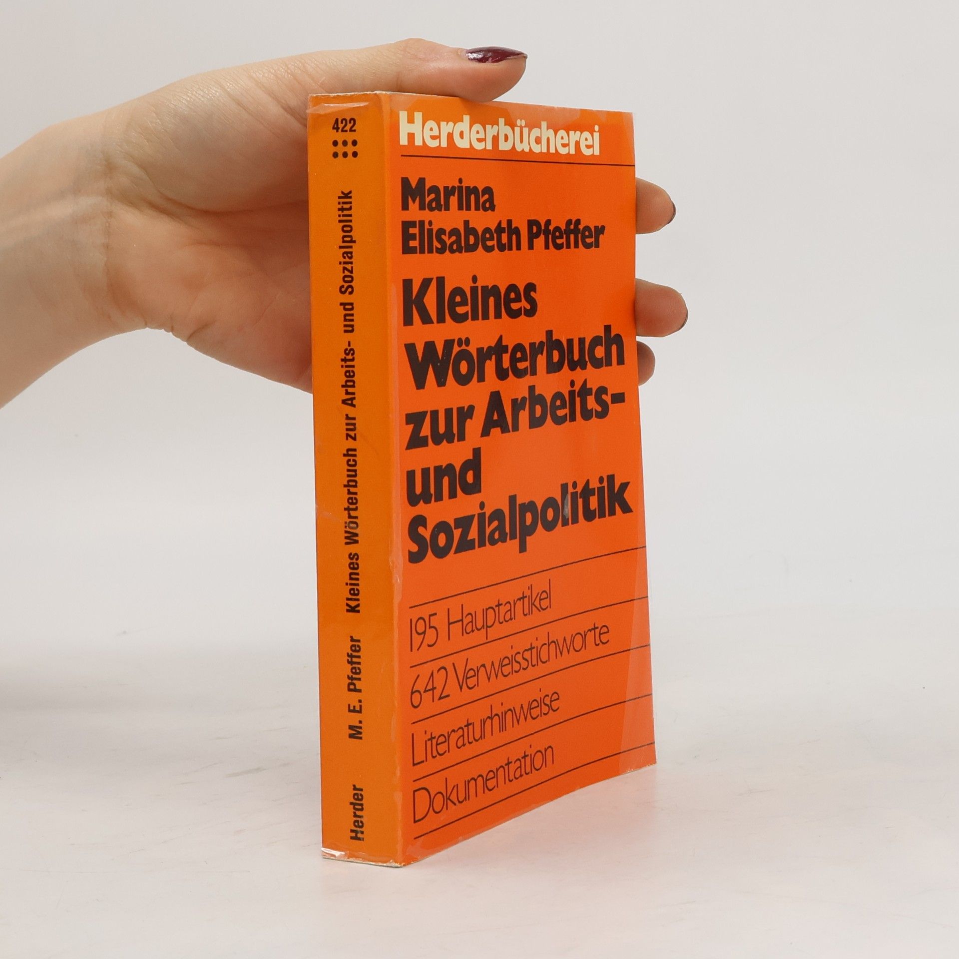 Marina Elisabeth Pfeffer-Küppers Kleines Wörterbuch zur Arbeits- und Sozialpolitik