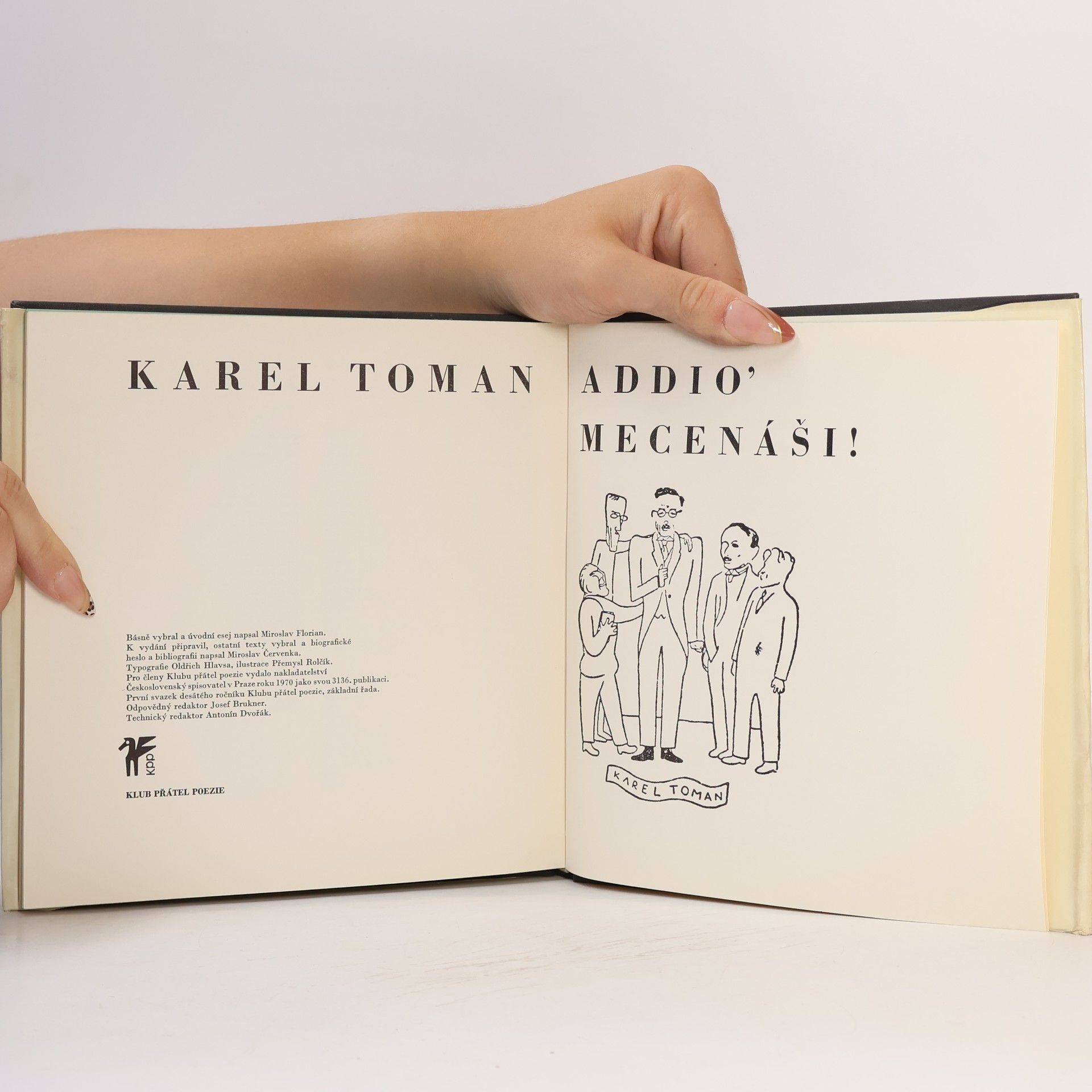 Karel Toman Addio, mecenáši!