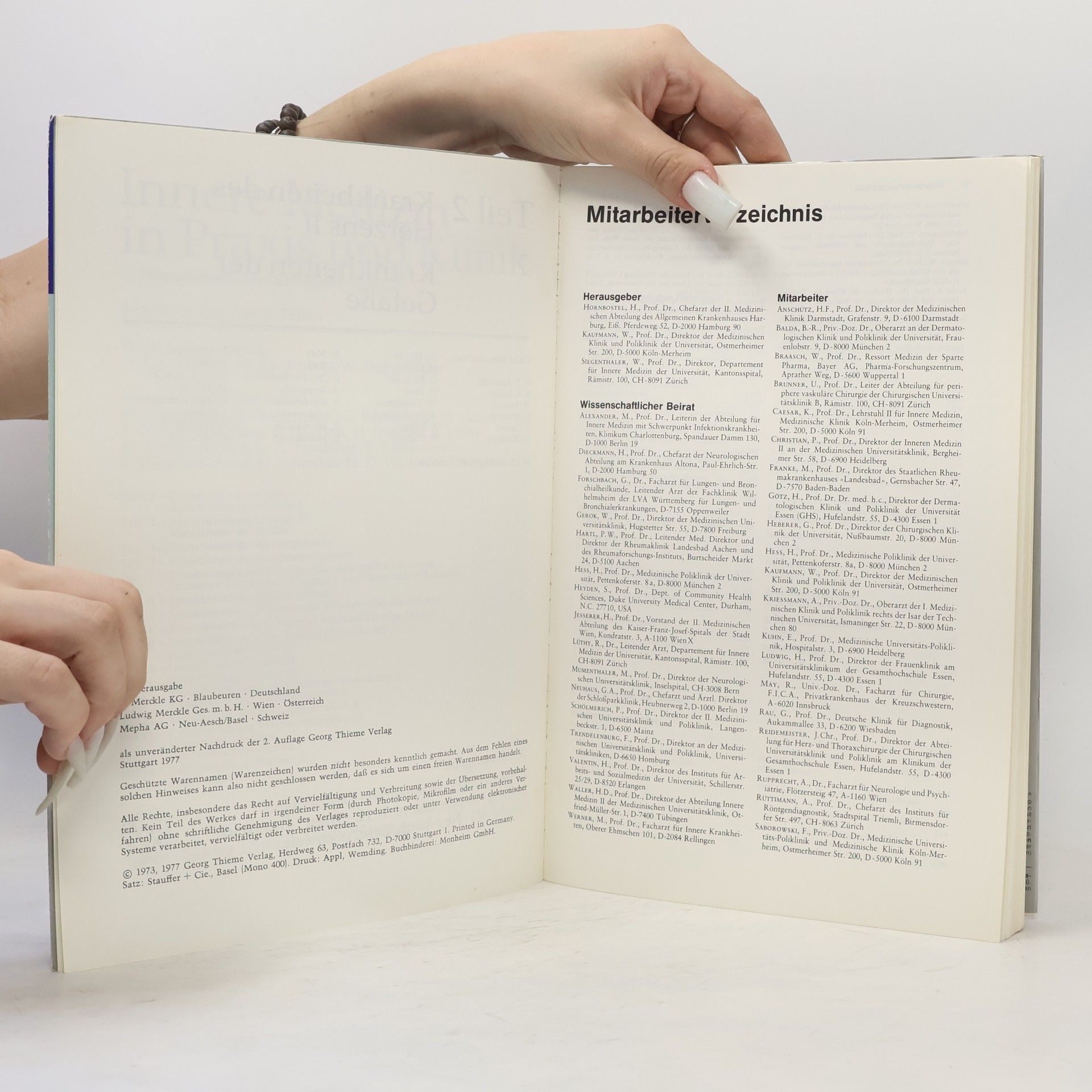 Various authors Innere Medizin in Praxis und Klinik. Teil 2