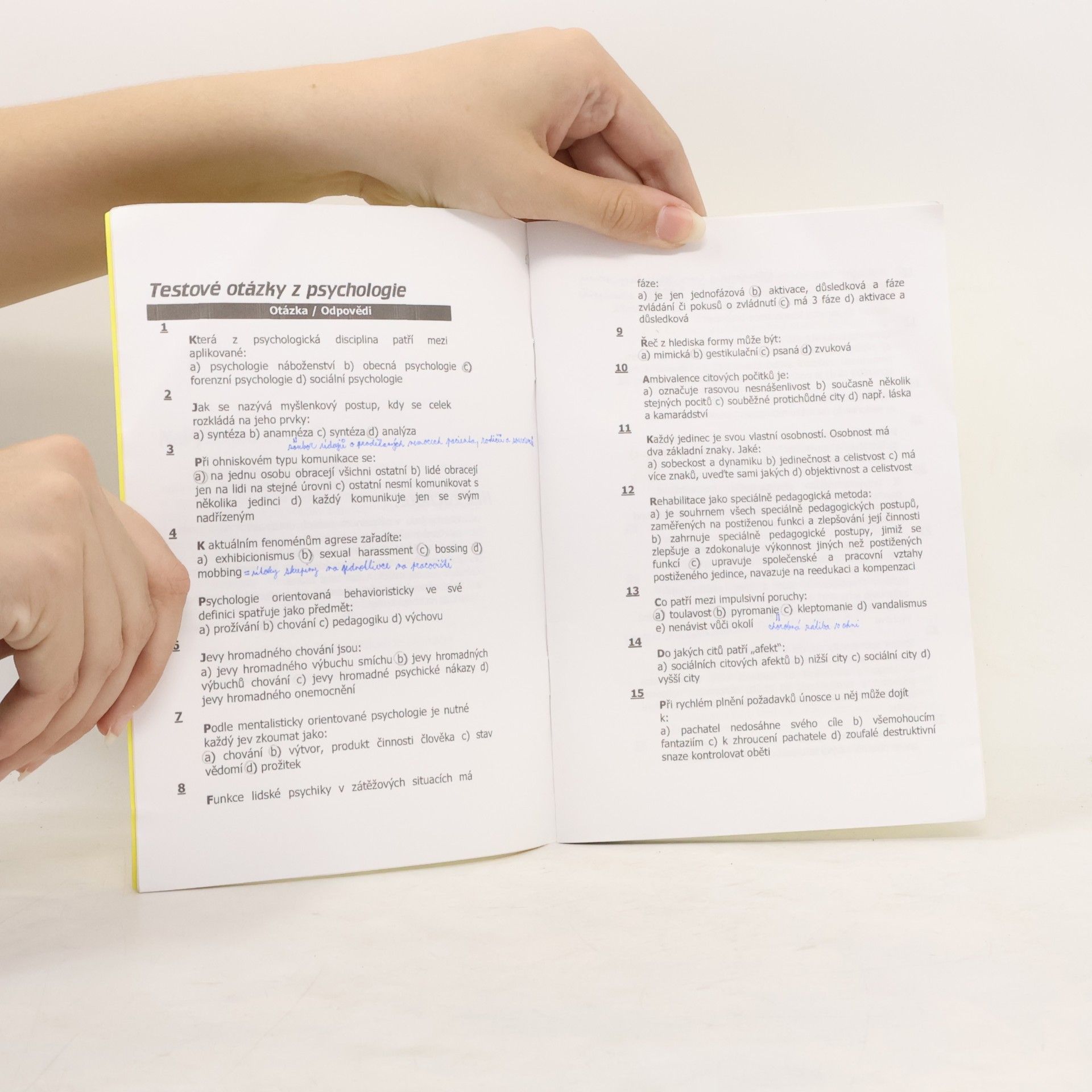 Petr Švec Psychologie k přijímacím testům. Minimum