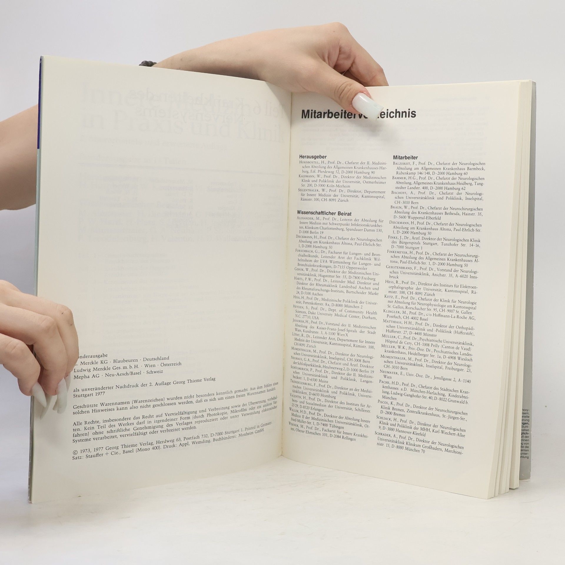 Various authors Innere Medizin in Praxis und Klinik. Teil 6